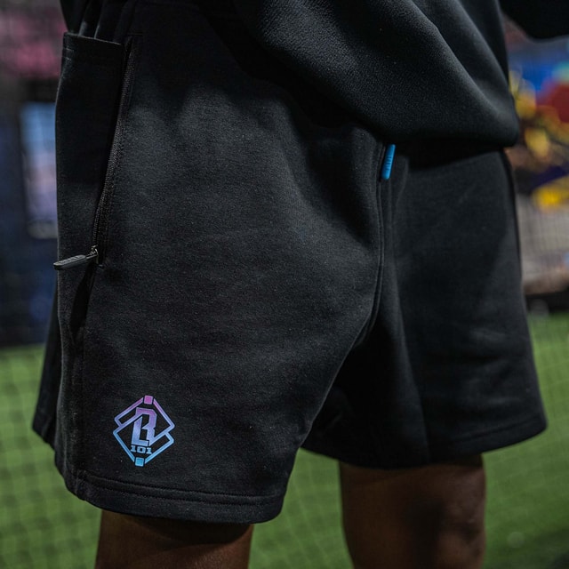 Diamond Relaxed Fit Youth Sweatshorts Black/Cotton Candy