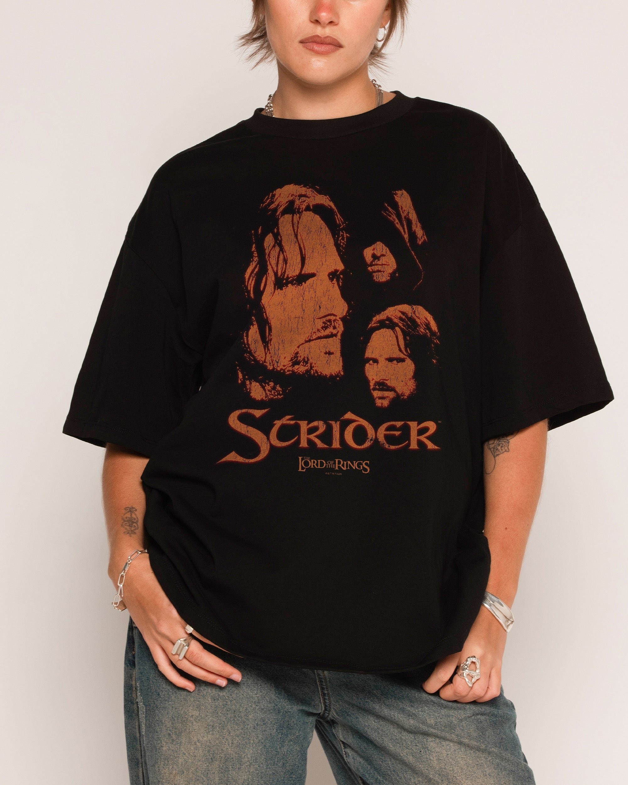 Strider Oversized Lord of the Rings Graphic T-Shirt Unisex 100% Cotton Heavyweight