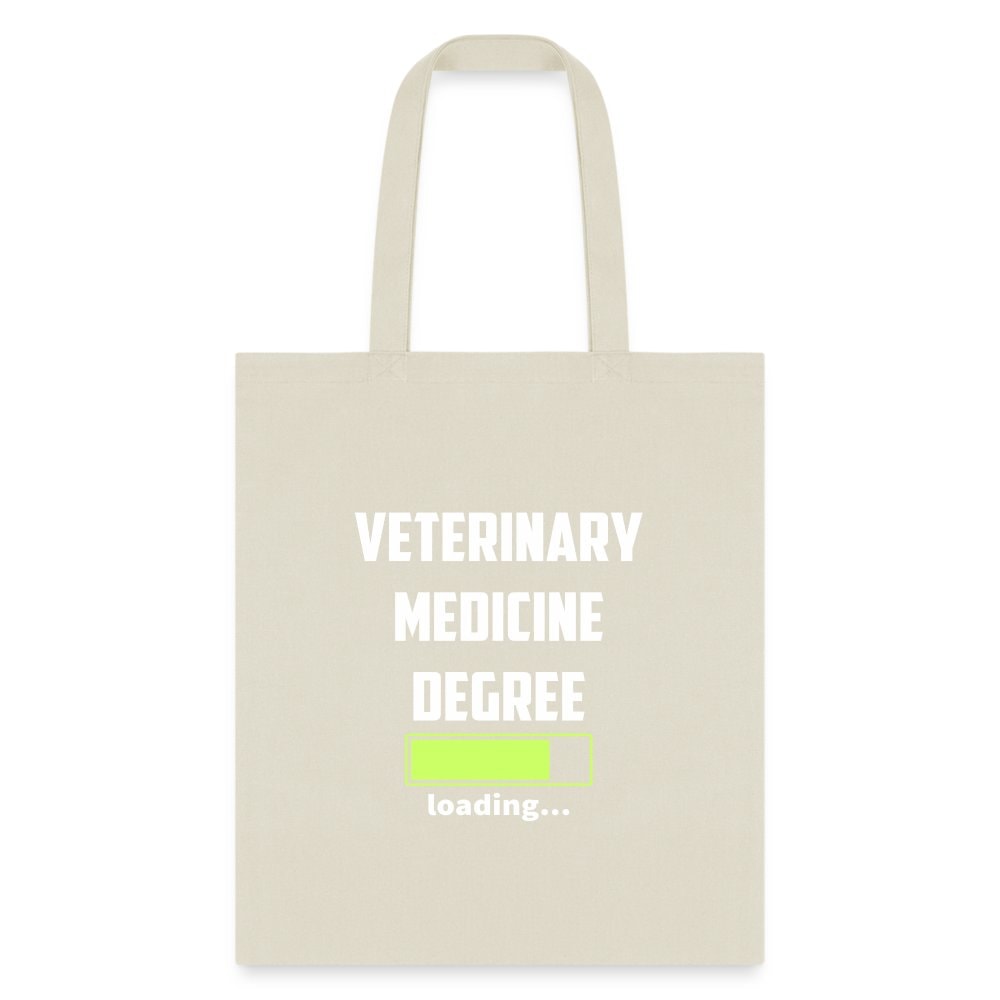Veterinary Medicine Degree Loading Cotton Tote Bag