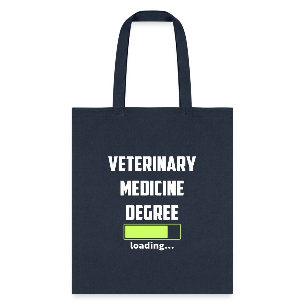 Veterinary Medicine Degree Loading Cotton Tote Bag