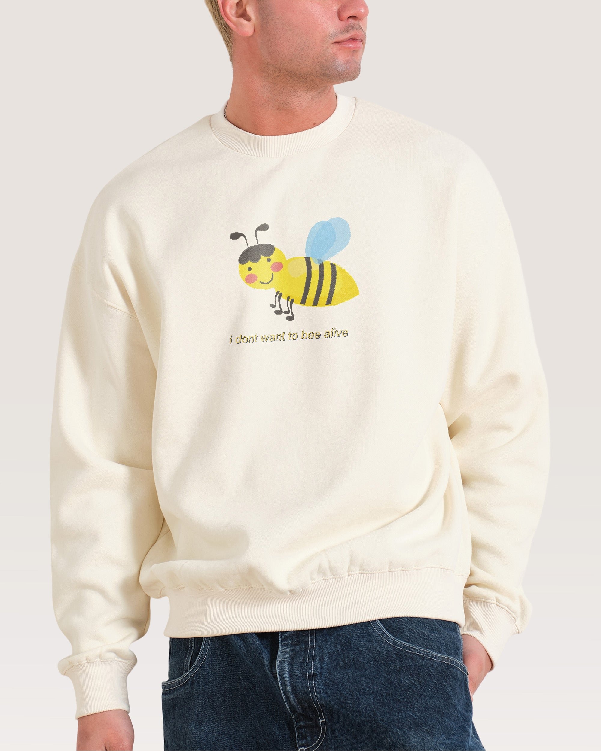 I Don't Want Unisex Graphic Sweatshirt - Dogecore Collab, 340gsm Cotton-Poly Blend