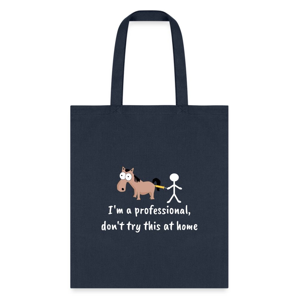 Don't Try This at Home Funny Graphic Tote Bag