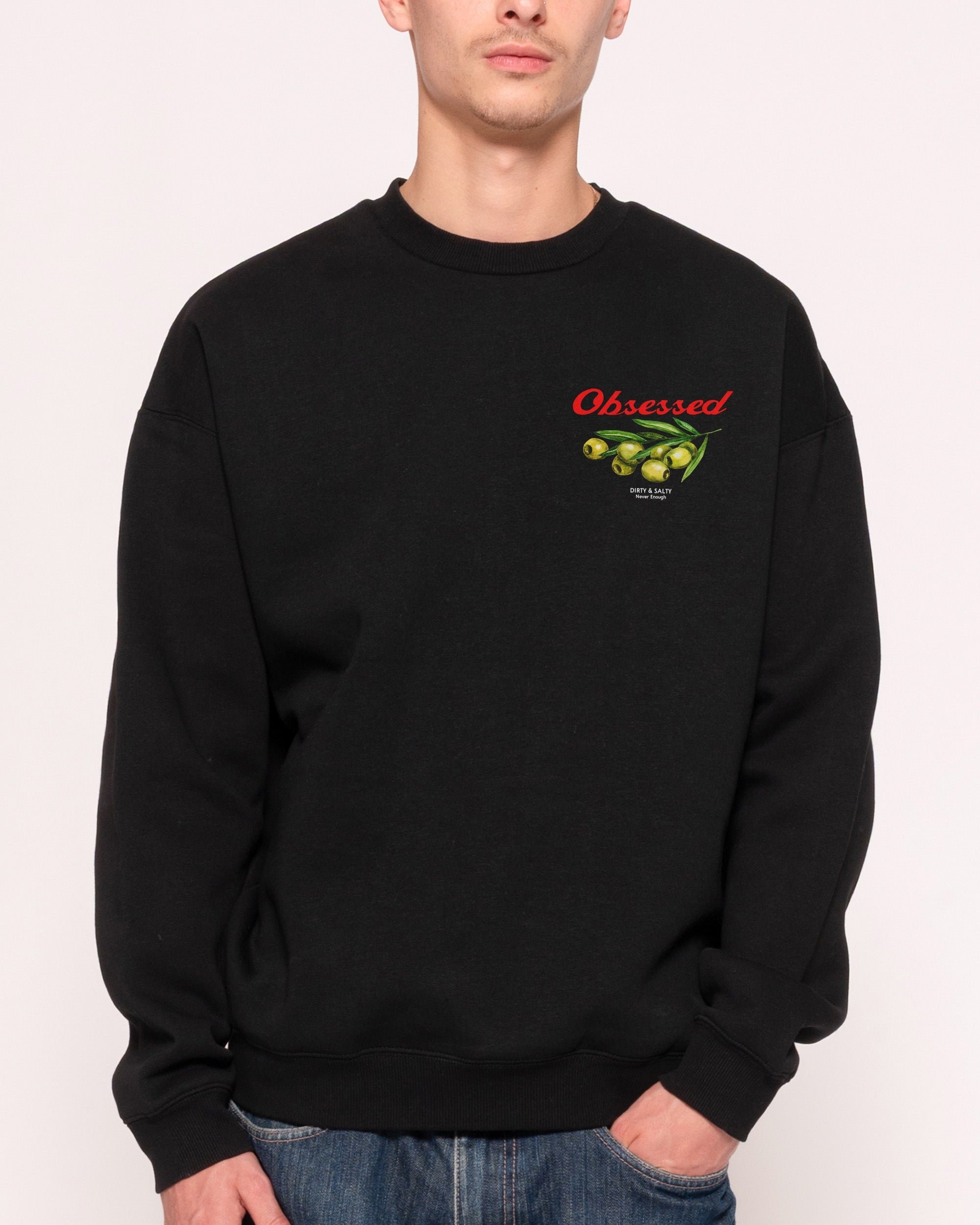 Obsessed Olives Unisex Graphic Sweatshirt - Premium 340gsm Cotton-Poly Blend