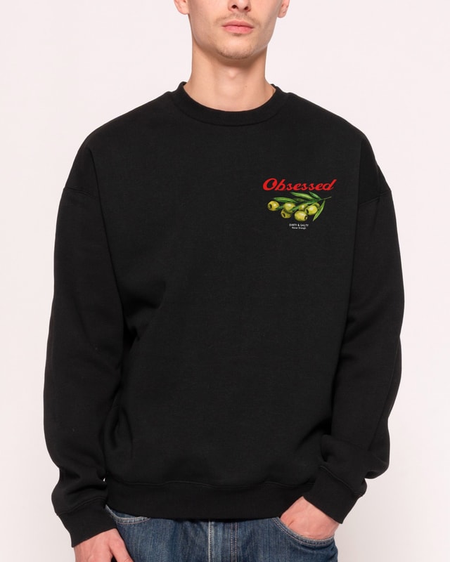Obsessed Olives Unisex Graphic Sweatshirt - Premium 340gsm Cotton-Poly Blend