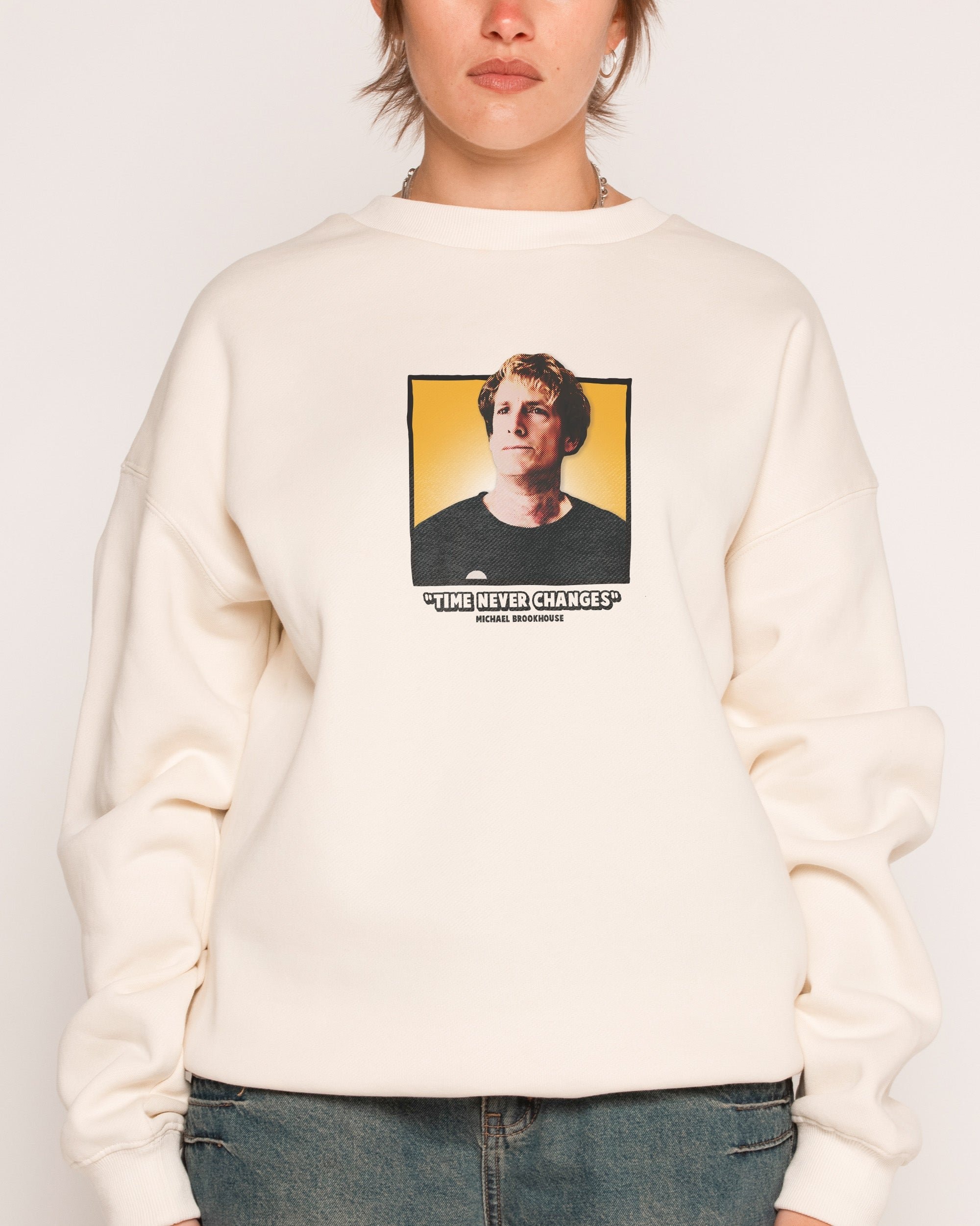 Time Never Changes Unisex Graphic Sweatshirt - Premium 340gsm Cotton-Poly Blend