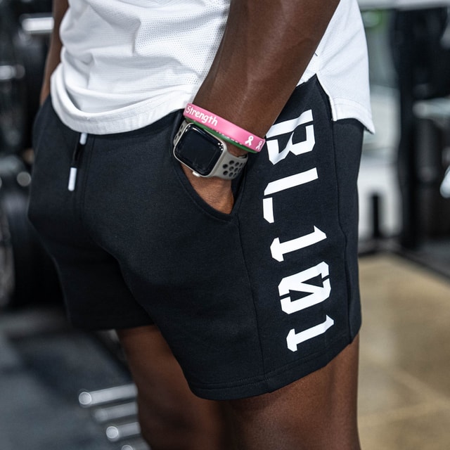 Diamond Relaxed Fit Sweatshorts - Black/White