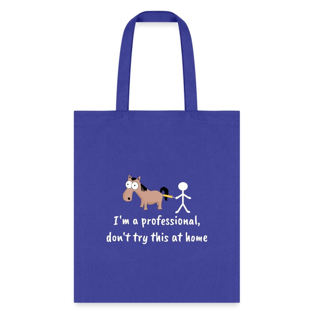 Don't Try This at Home Funny Graphic Tote Bag