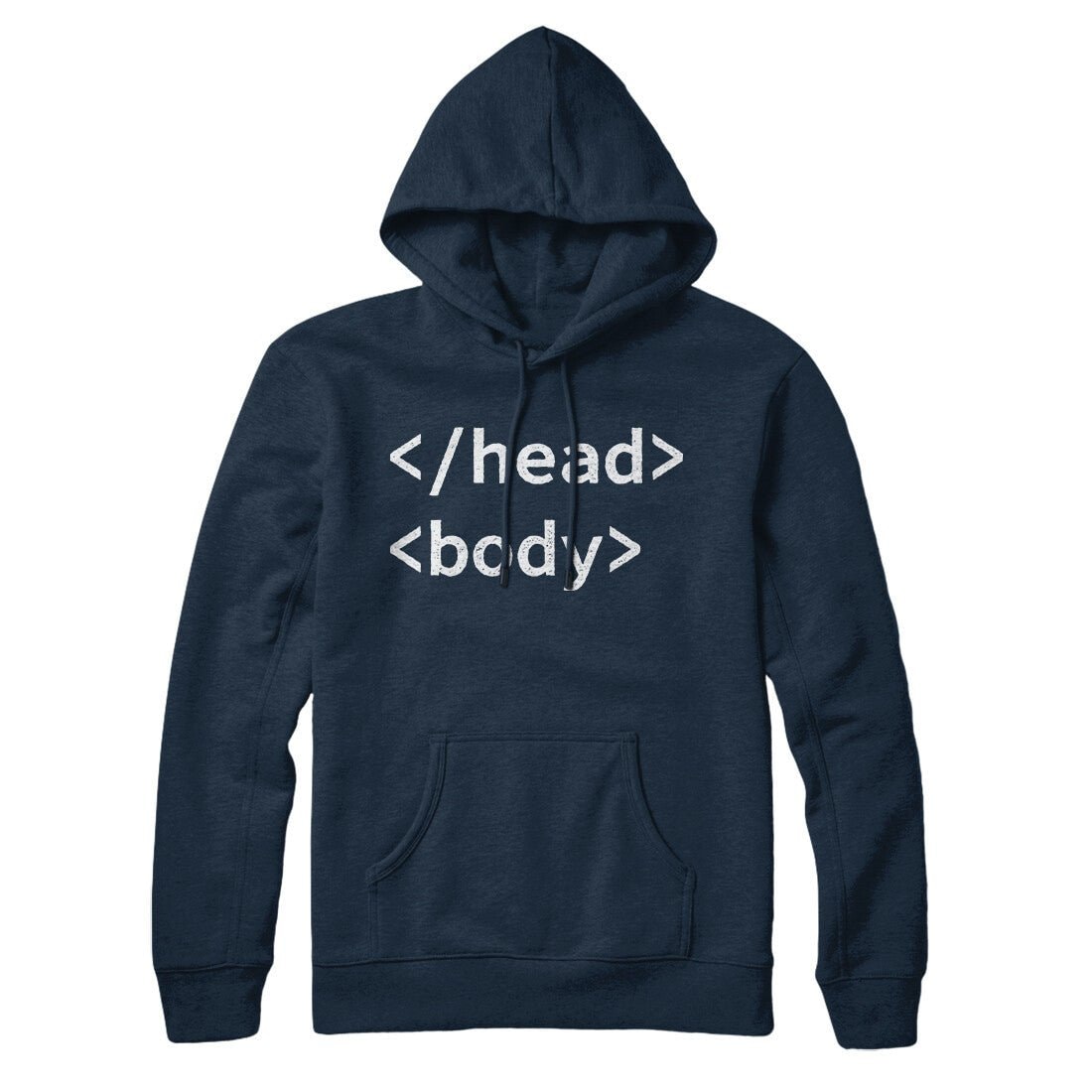Html Head Body Hoodie - Unisex Cotton Polyester Pullover with Kangaroo Pocket