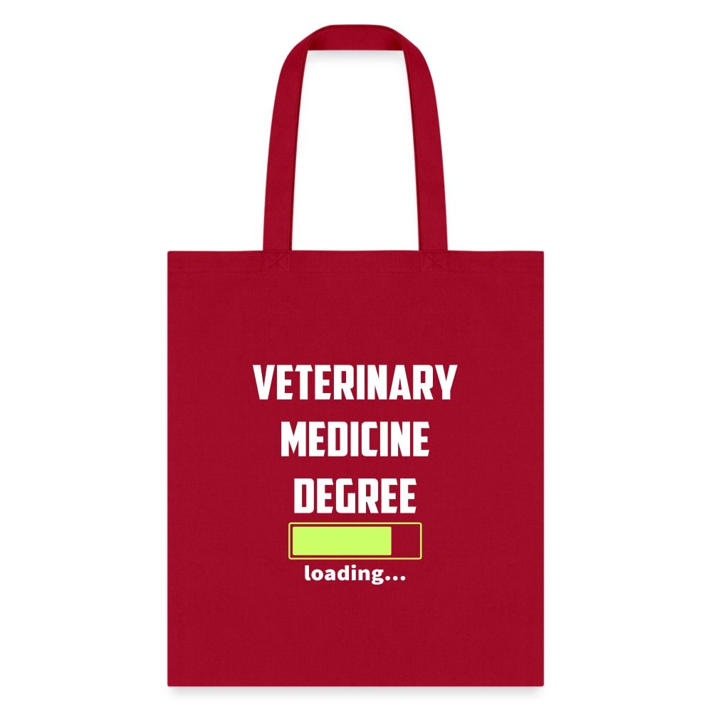 Veterinary Medicine Degree Loading Cotton Tote Bag