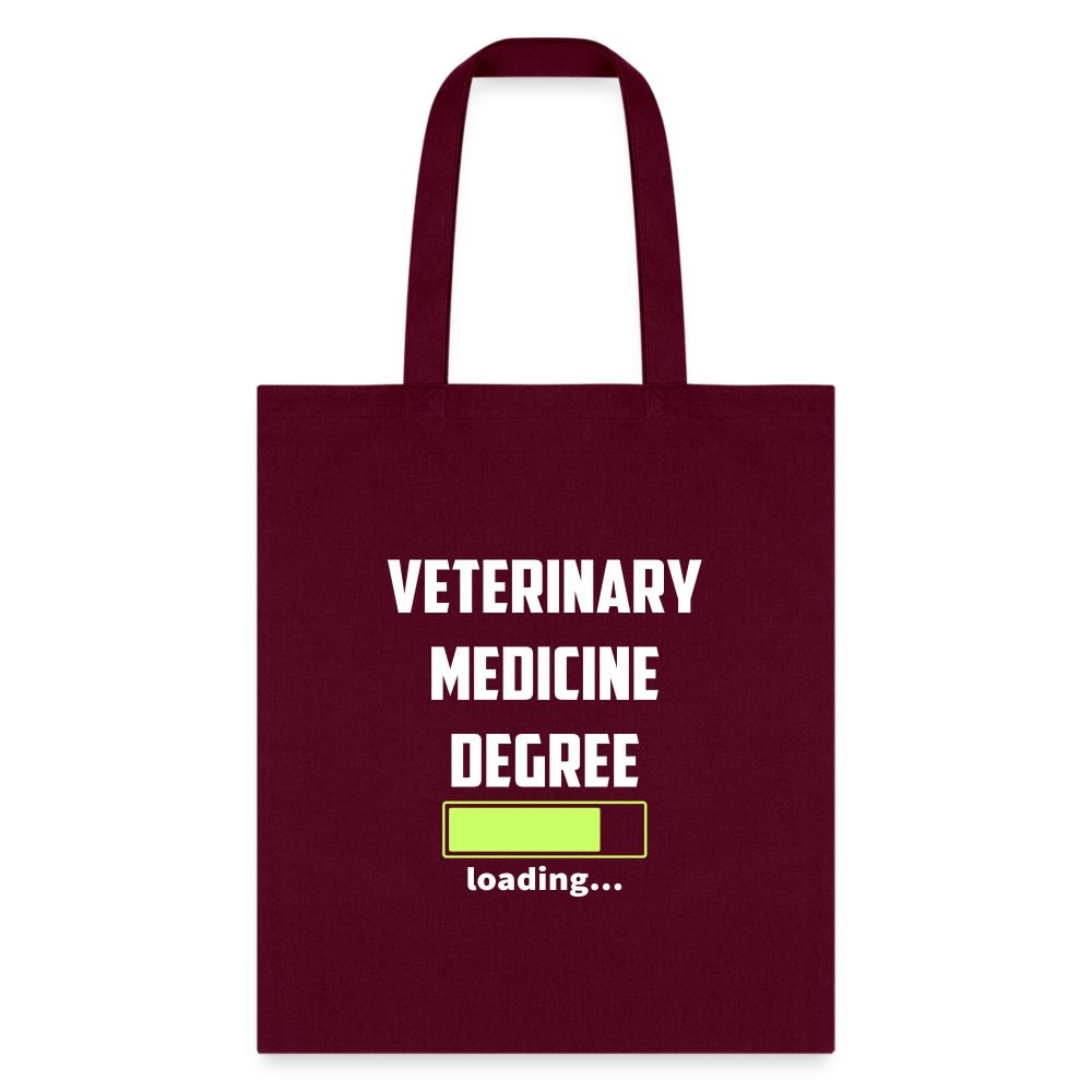 Veterinary Medicine Degree Loading Cotton Tote Bag