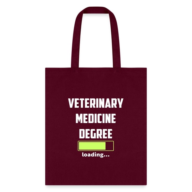 Veterinary Medicine Degree Loading Cotton Tote Bag
