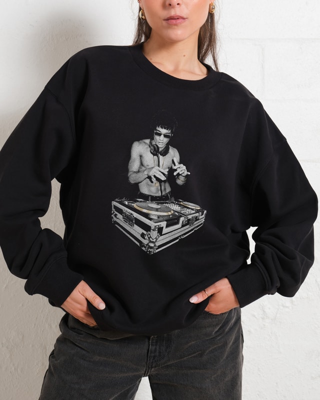 DJ Bruce Lee Unisex Sweatshirt - Official Threadheads Collab 340gsm Cotton-Poly Blend