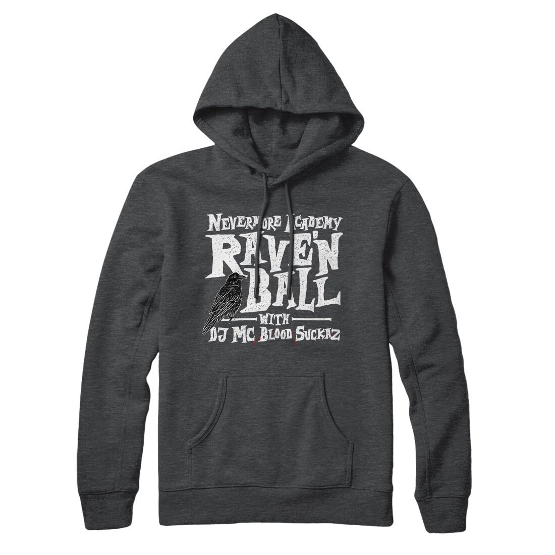 Nevermore Academy Rave'n Ball Unisex Pullover Hoodie with Hood and Kangaroo Pocket