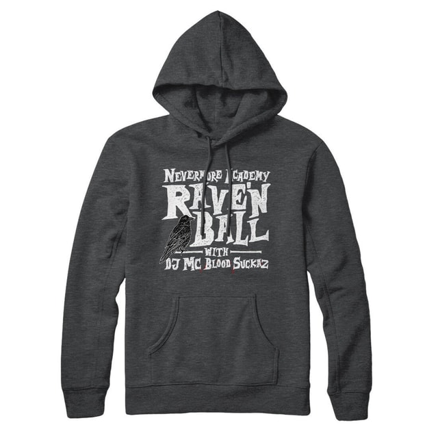 Nevermore Academy Rave'n Ball Unisex Pullover Hoodie with Hood and Kangaroo Pocket