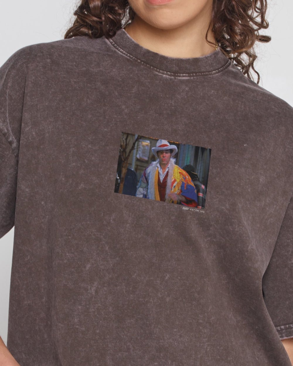 Sweet Maria Oversized Seinfeld Graphic Tee - Unisex 90s Boxy Fit 100% Combed Cotton