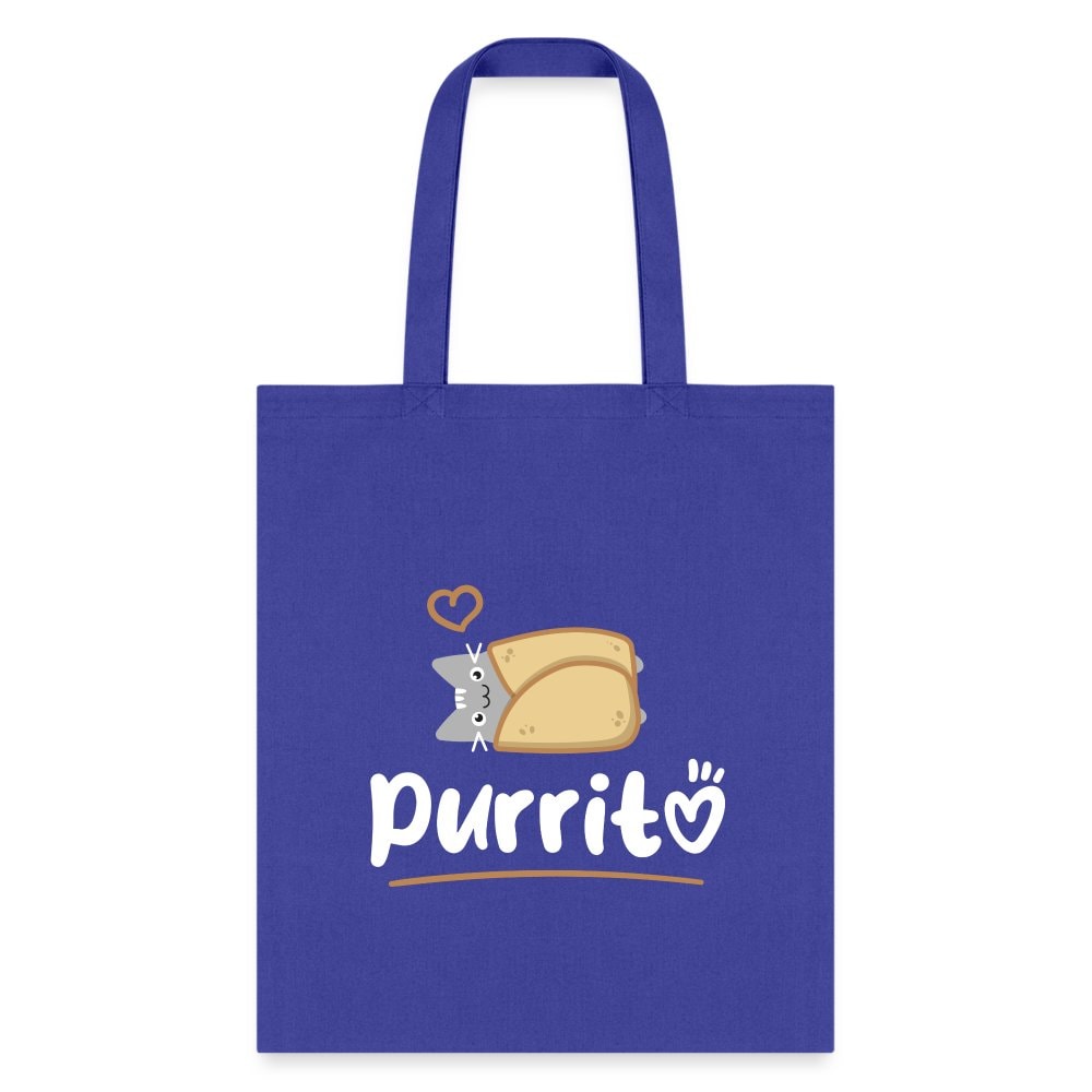 Purritto Cotton Tote Bag - Veterinary Medicine Designs for Vet Techs Students Staff