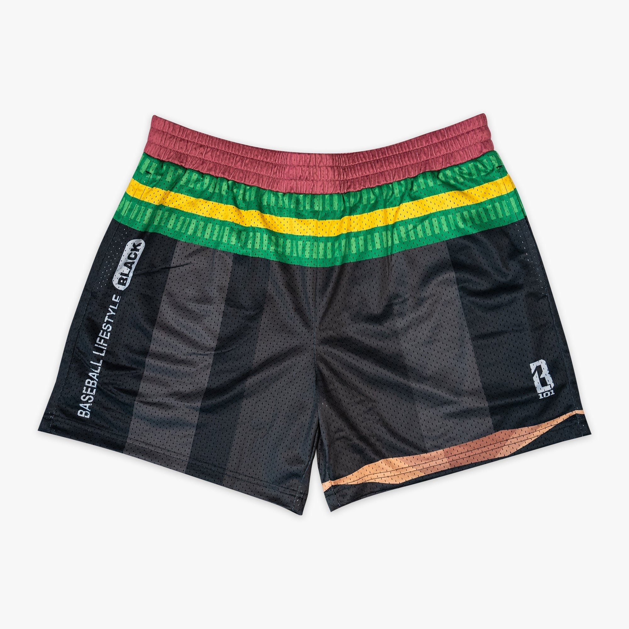 Pencil Shorts - Black Mesh Athletic Shorts with Pockets