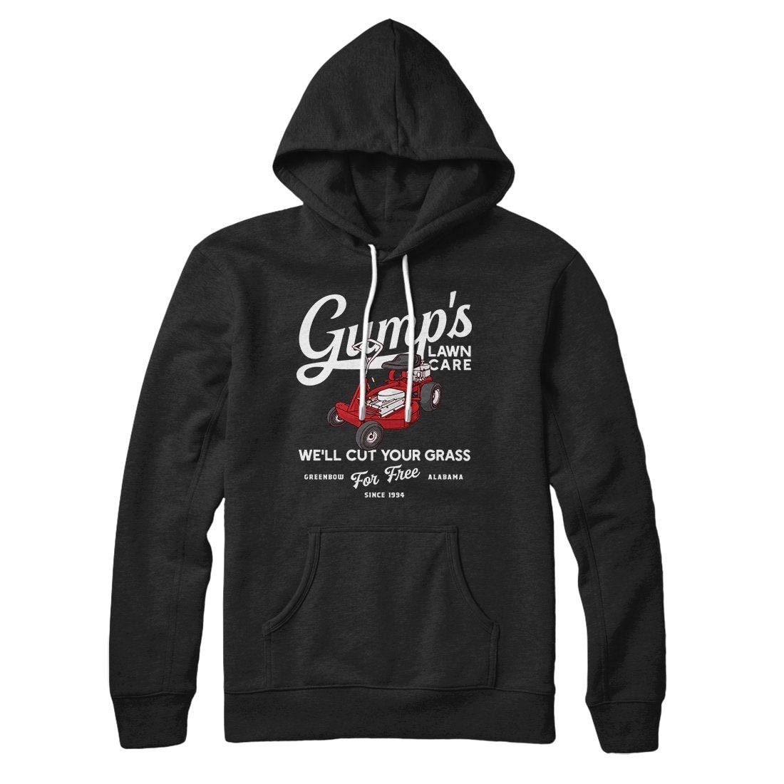Gump's Lawn Service Unisex Pullover Hoodie - Cotton Polyester Loose Fit