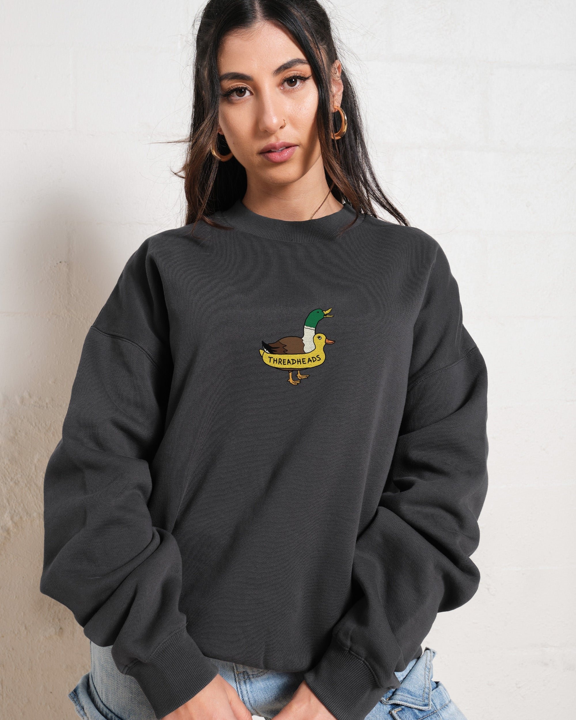 Duck Floatie Unisex Sweatshirt - Premium 340gsm Cotton-Polyester Graphic Print