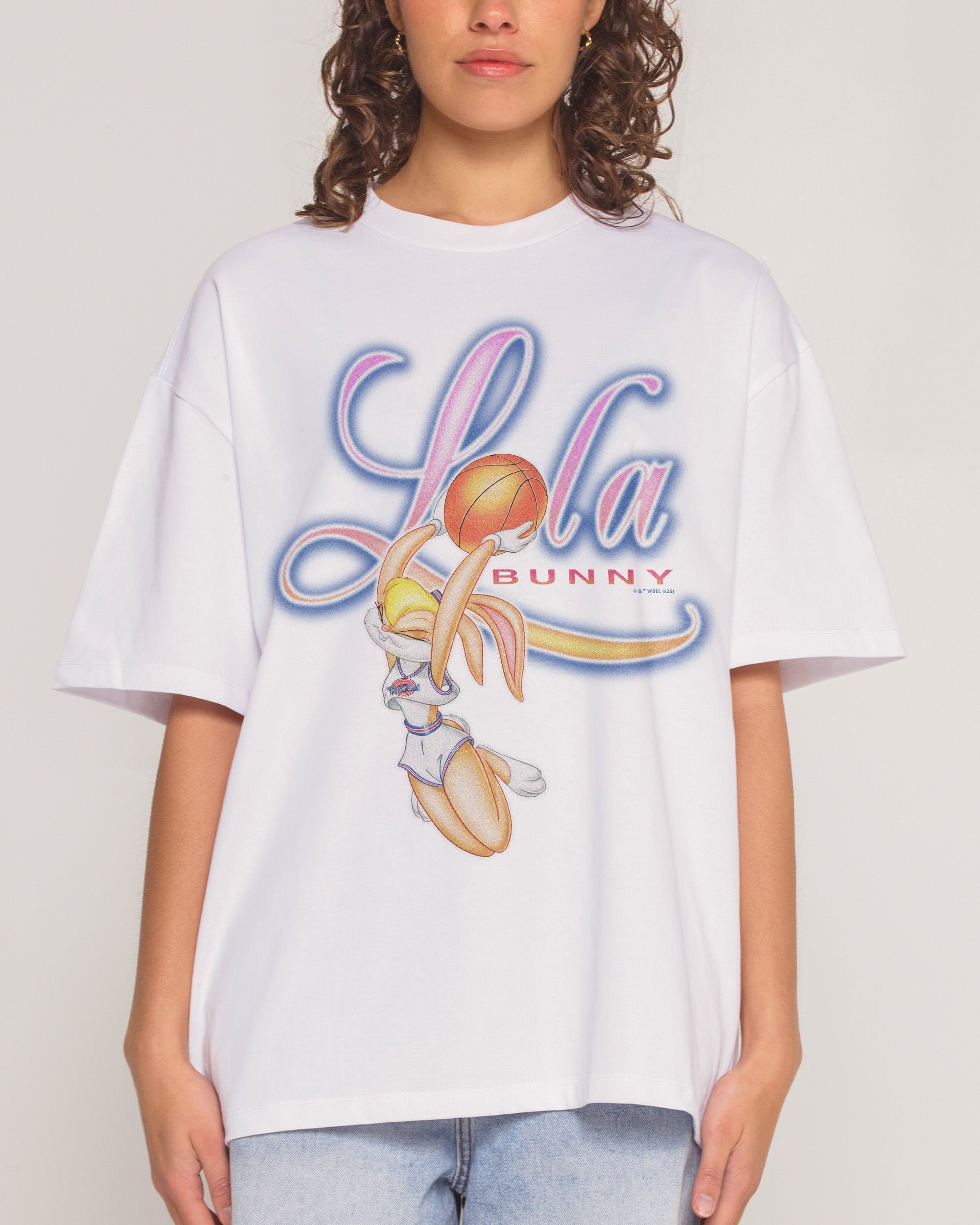 Lola Bunny Doll Oversized Graphic T-Shirt - Looney Tunes Unisex Heavyweight Tee