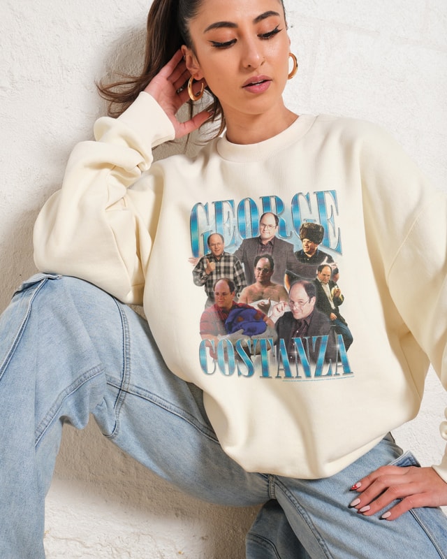 Vintage George Seinfeld Unisex Sweatshirt - 340gsm Cotton-Poly Blend