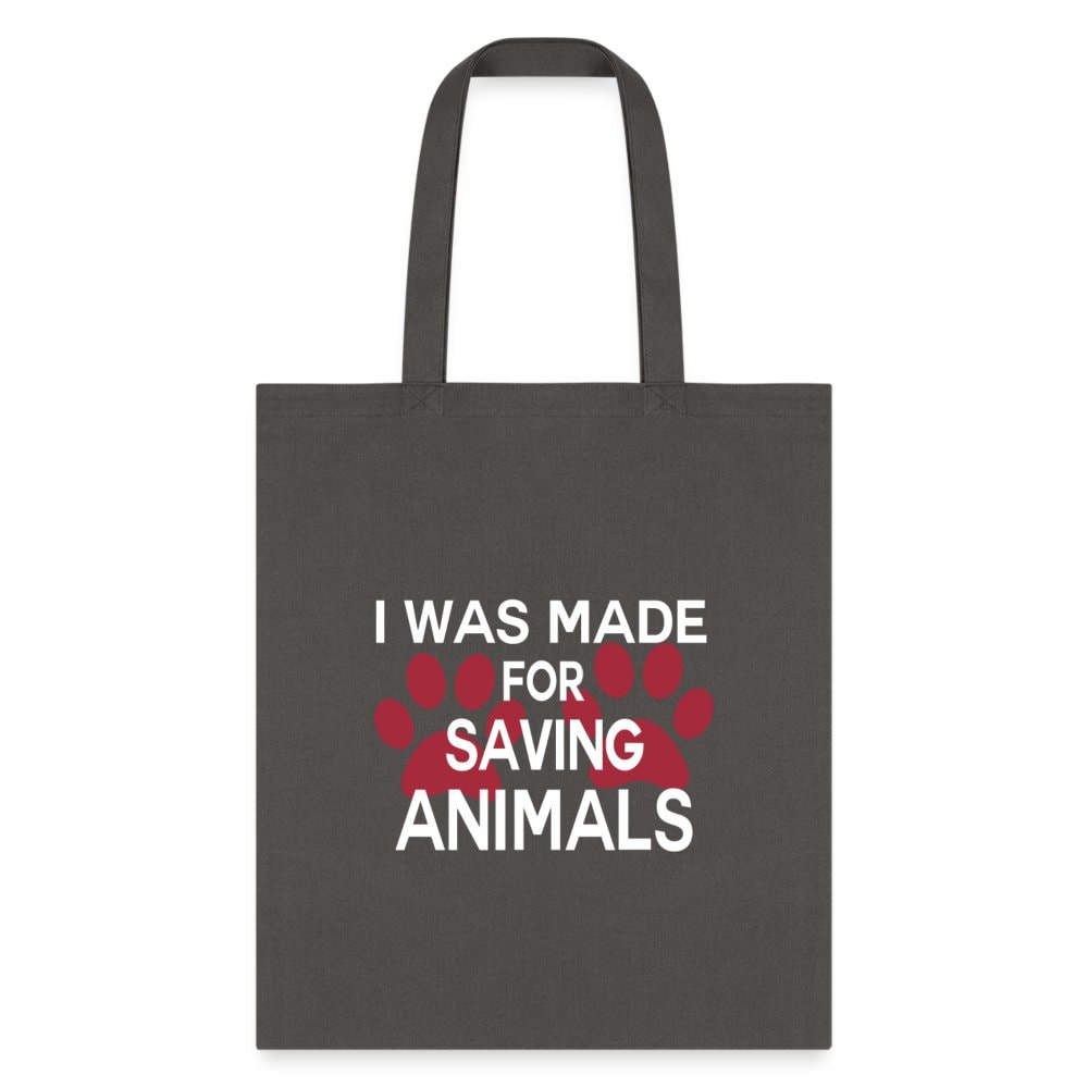 Veterinary I Was Made for Saving Animals Cotton Tote Bag - Durable Canvas 15x16