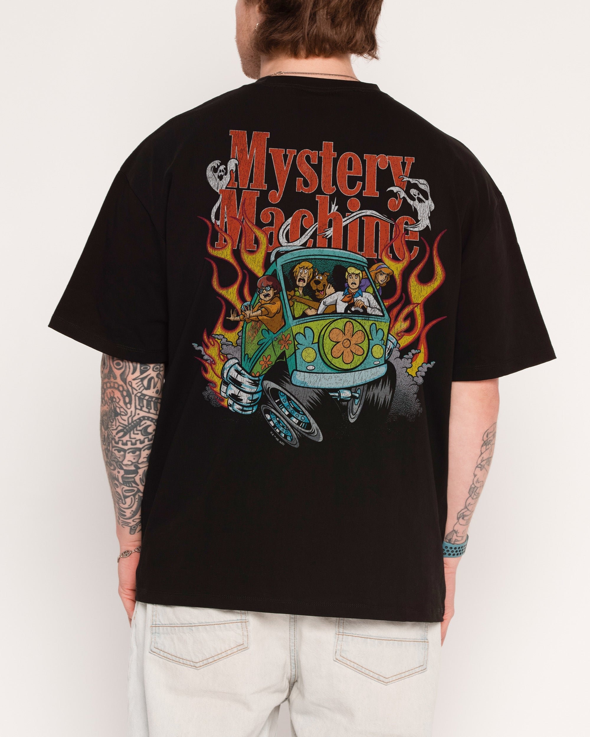 Mystery Machine Oversized Graphic Tee - Scooby-Doo Unisex 100% Combed Cotton