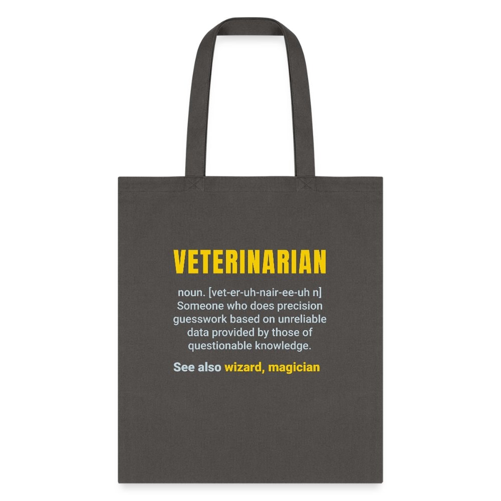 Veterinarian Definition Cotton Tote Bag - Veterinary Medicine Design