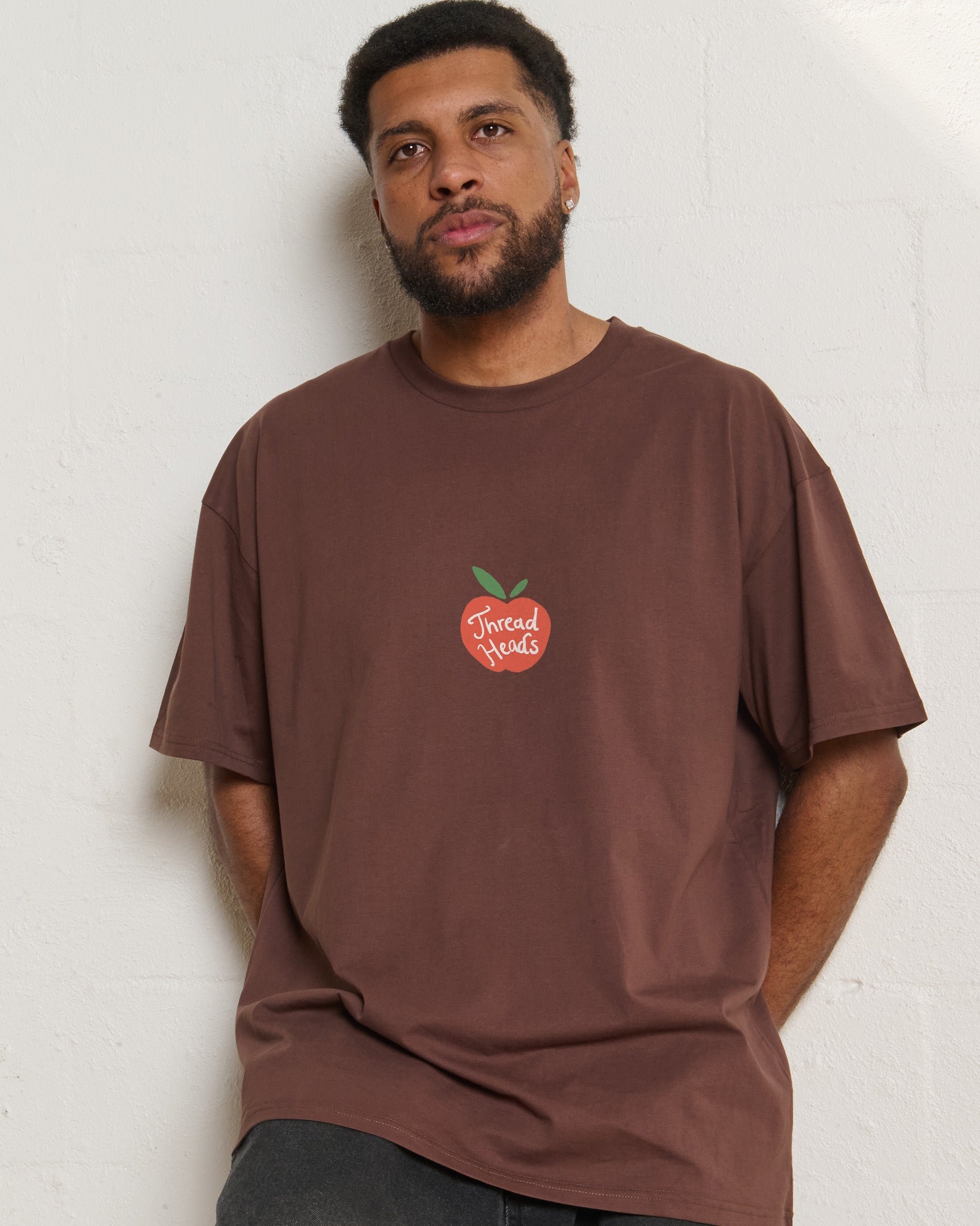 Fresh Fruits Oversized Graphic Tee - Unisex 90s Boxy Fit 100% Combed Cotton