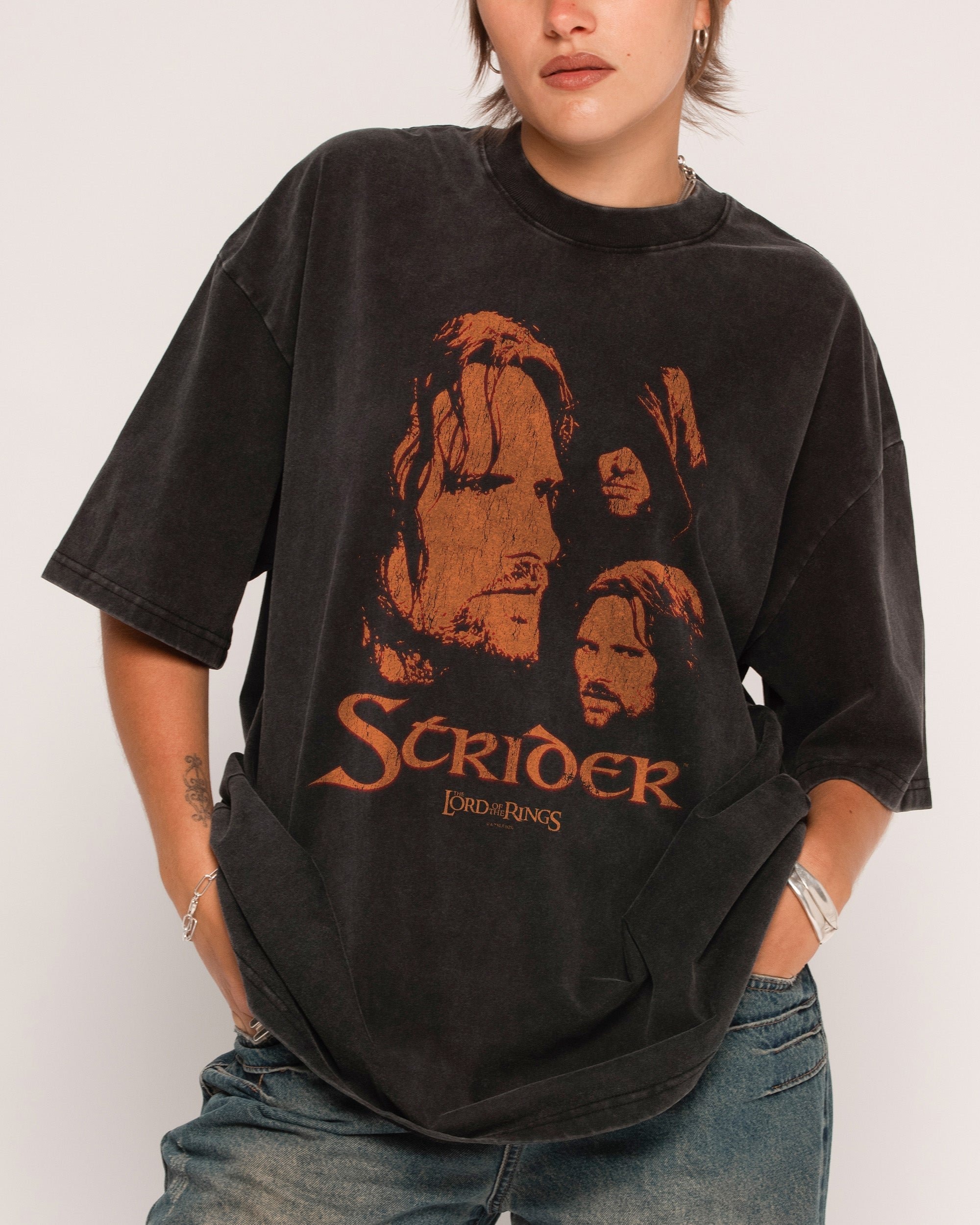 Strider Oversized Lord of the Rings Graphic T-Shirt Unisex 100% Cotton Heavyweight