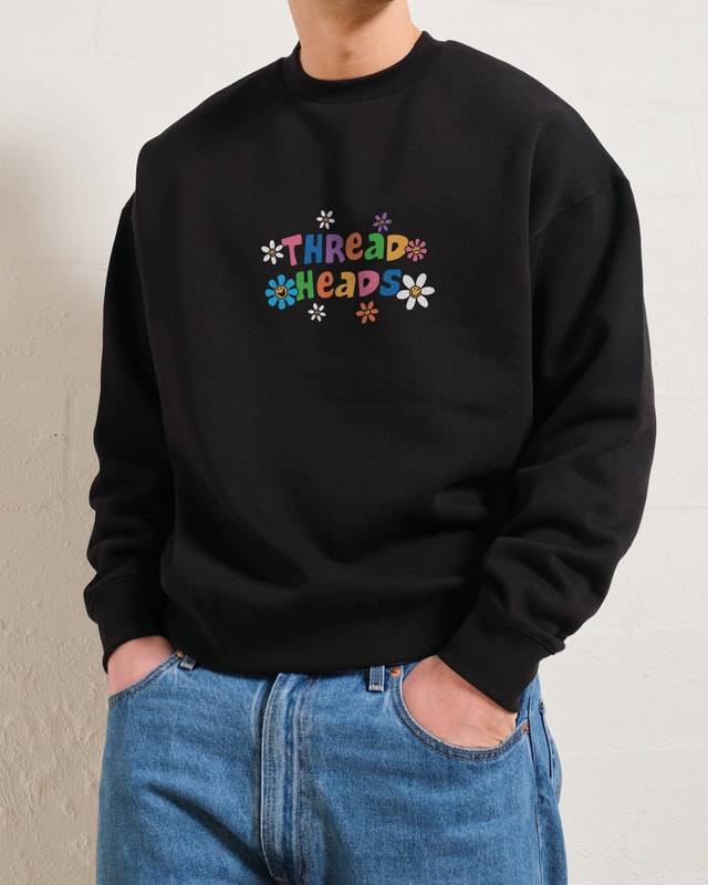 Too Blessed to be Stressed Unisex Sweatshirt - Threadheads Graphic Print, 340gsm Cotton-Poly Blend