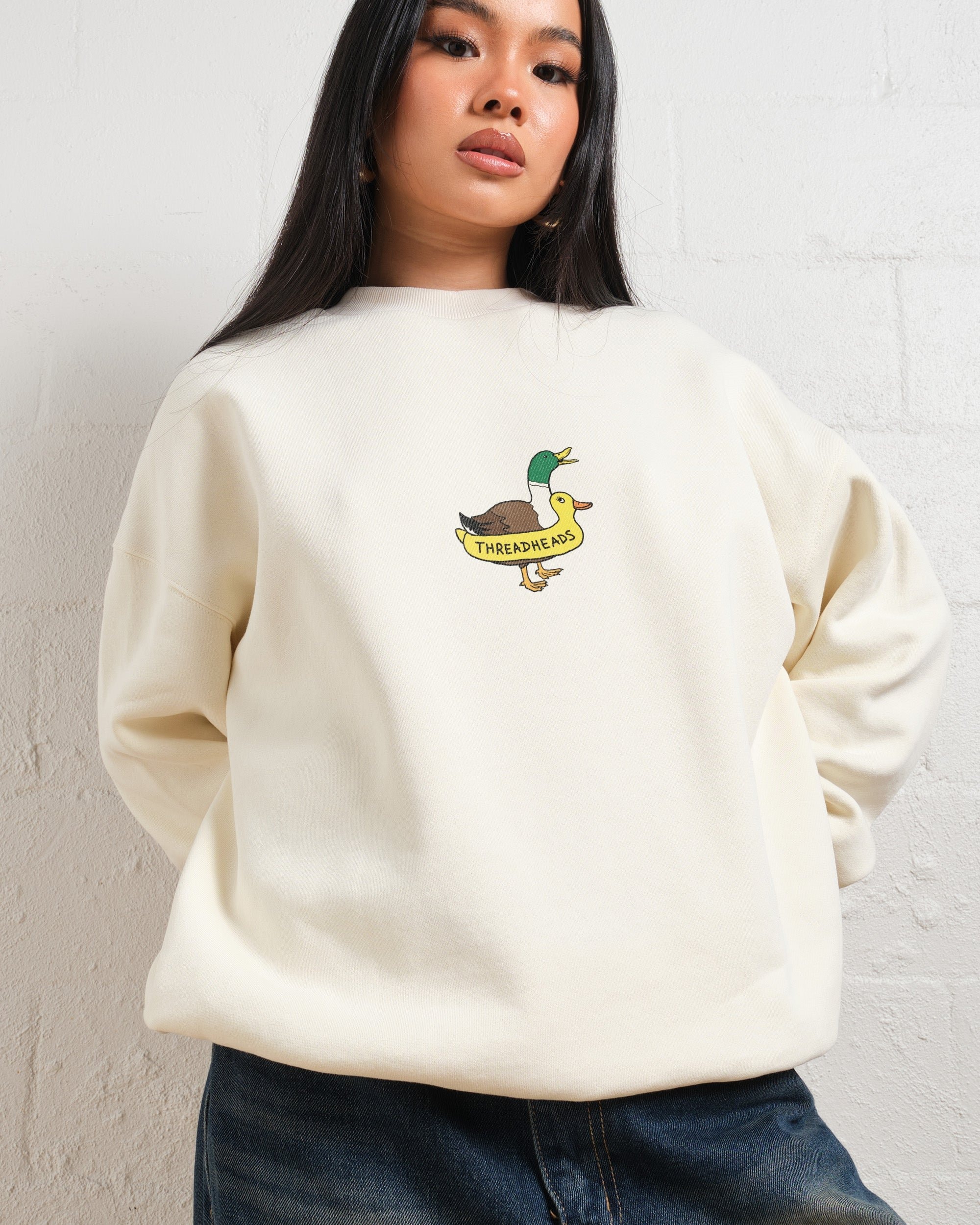 Duck Floatie Unisex Sweatshirt - Premium 340gsm Cotton-Polyester Graphic Print