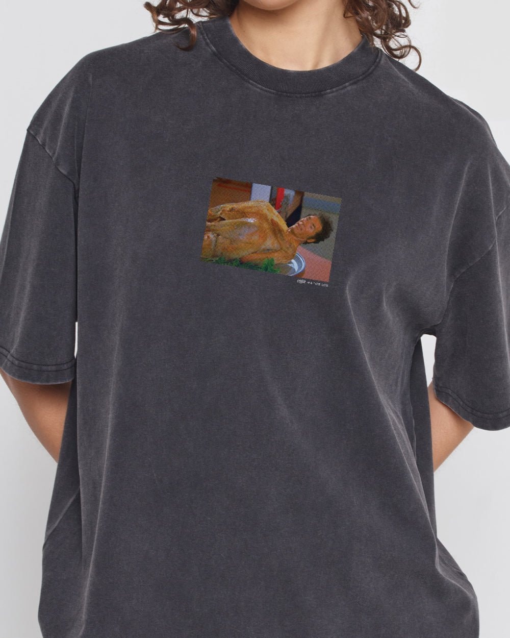 I'm Done Oversized Graphic Tee Seinfeld Collab Unisex 100% Combed Cotton Heavyweight 275gsm