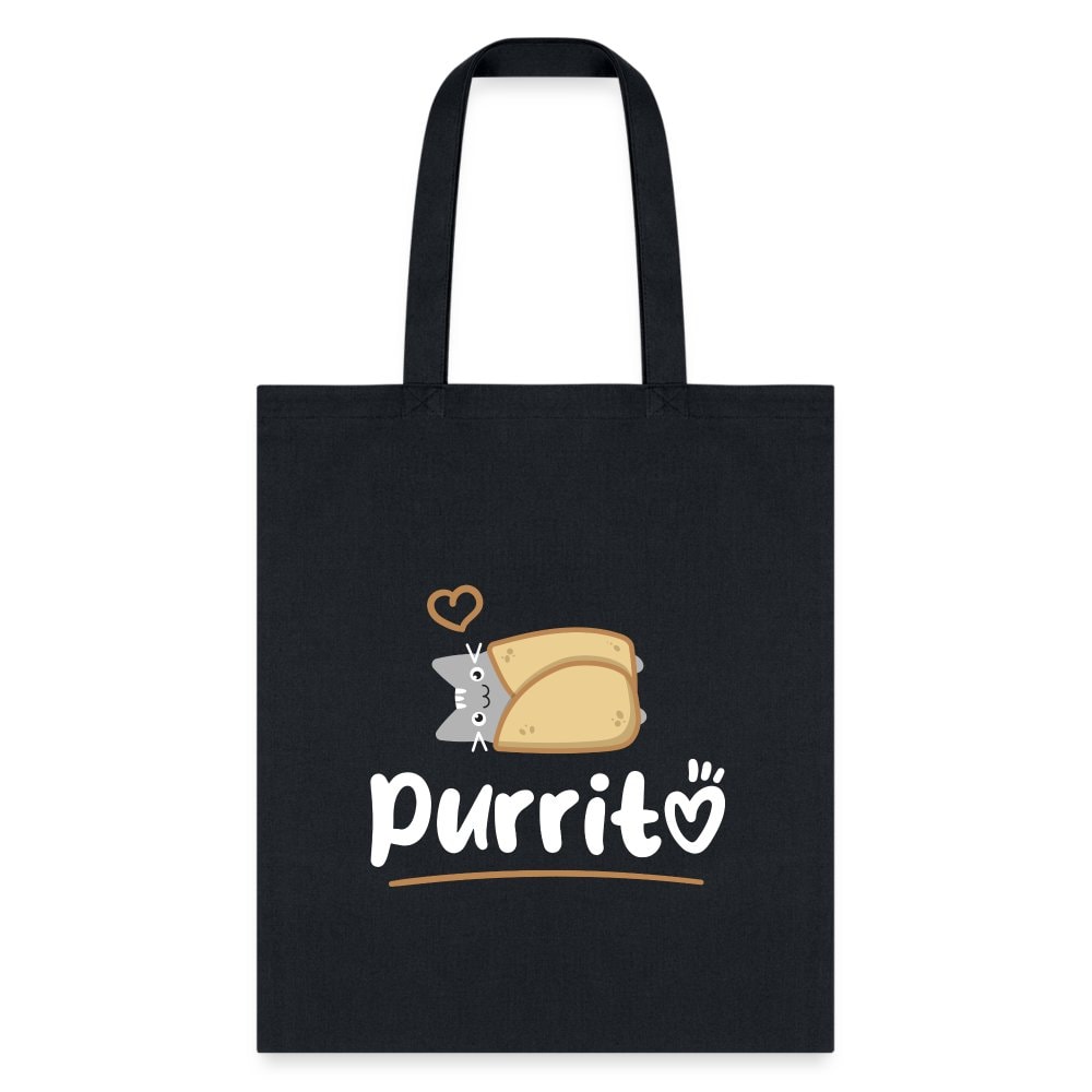 Purritto Cotton Tote Bag - Veterinary Medicine Designs for Vet Techs Students Staff