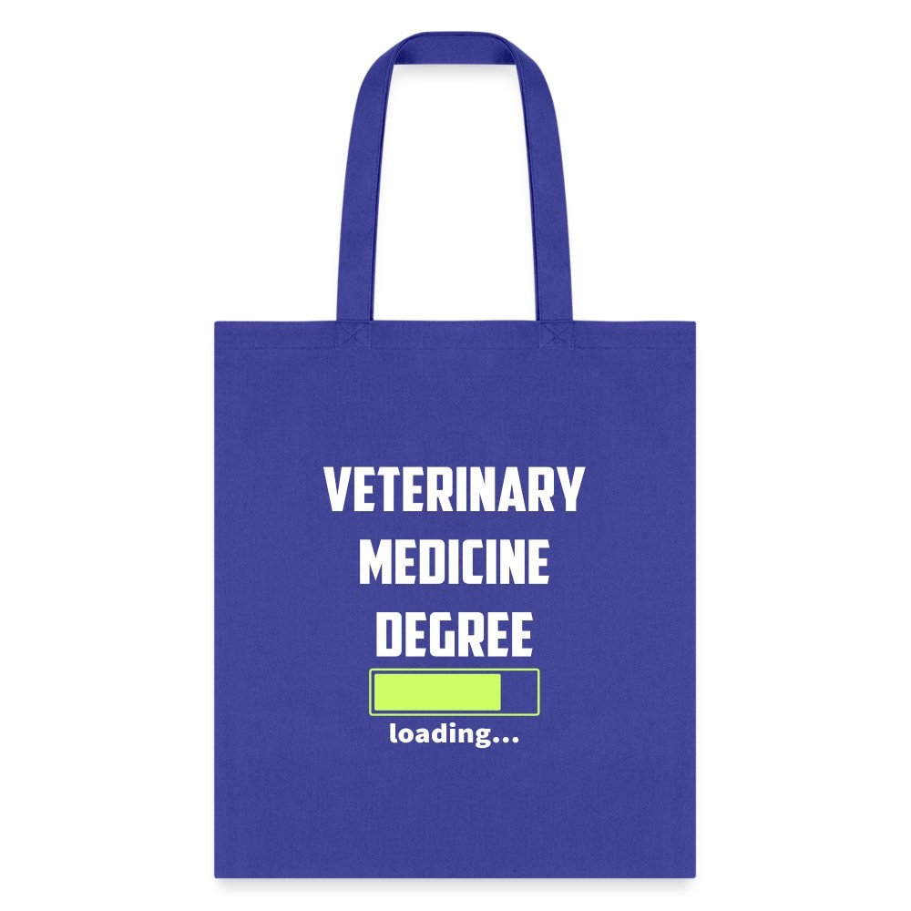 Veterinary Medicine Degree Loading Cotton Tote Bag