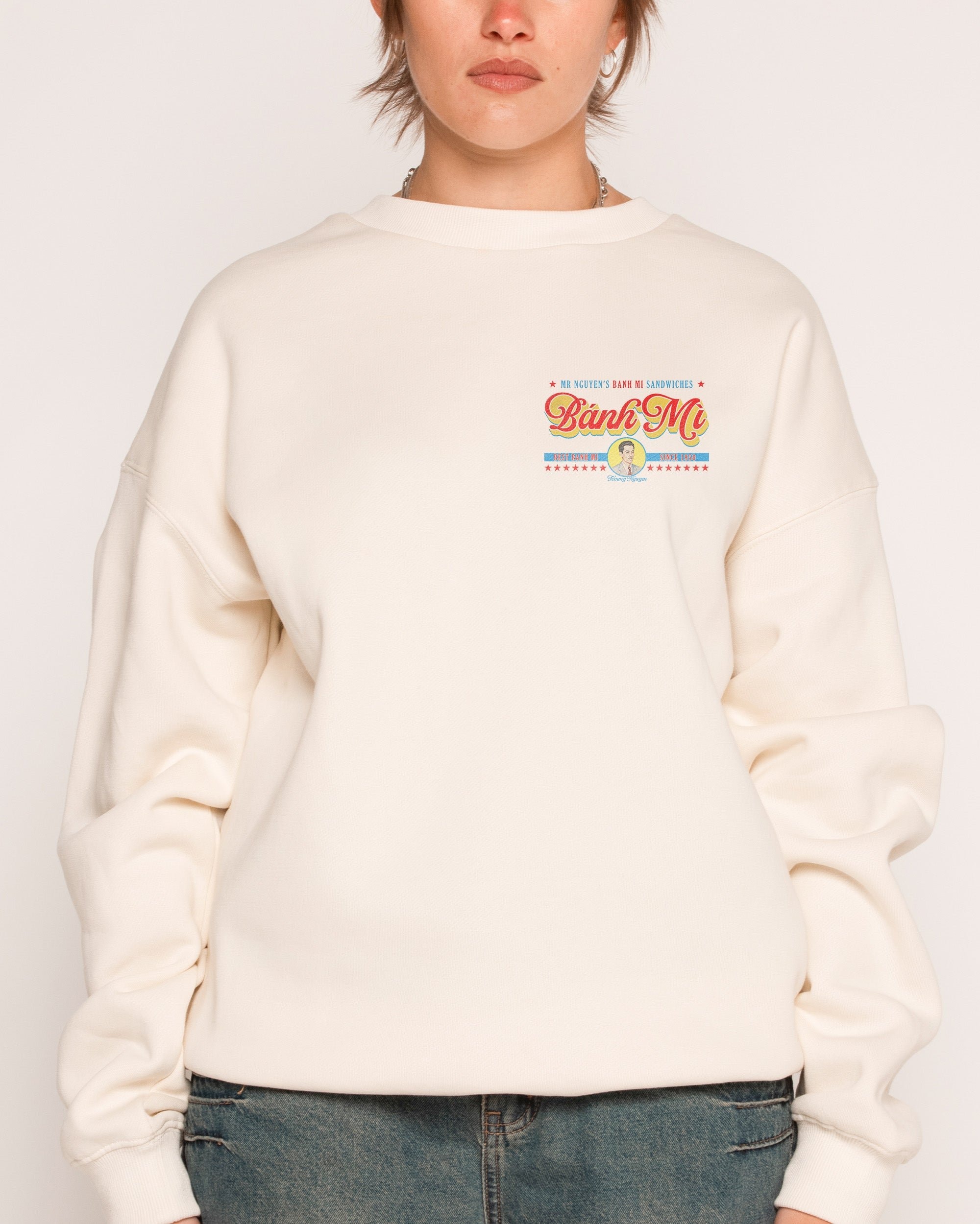 Mr Nguyen's Banh Mi Unisex Sweatshirt - Premium 340gsm Cotton-Poly Graphic Print