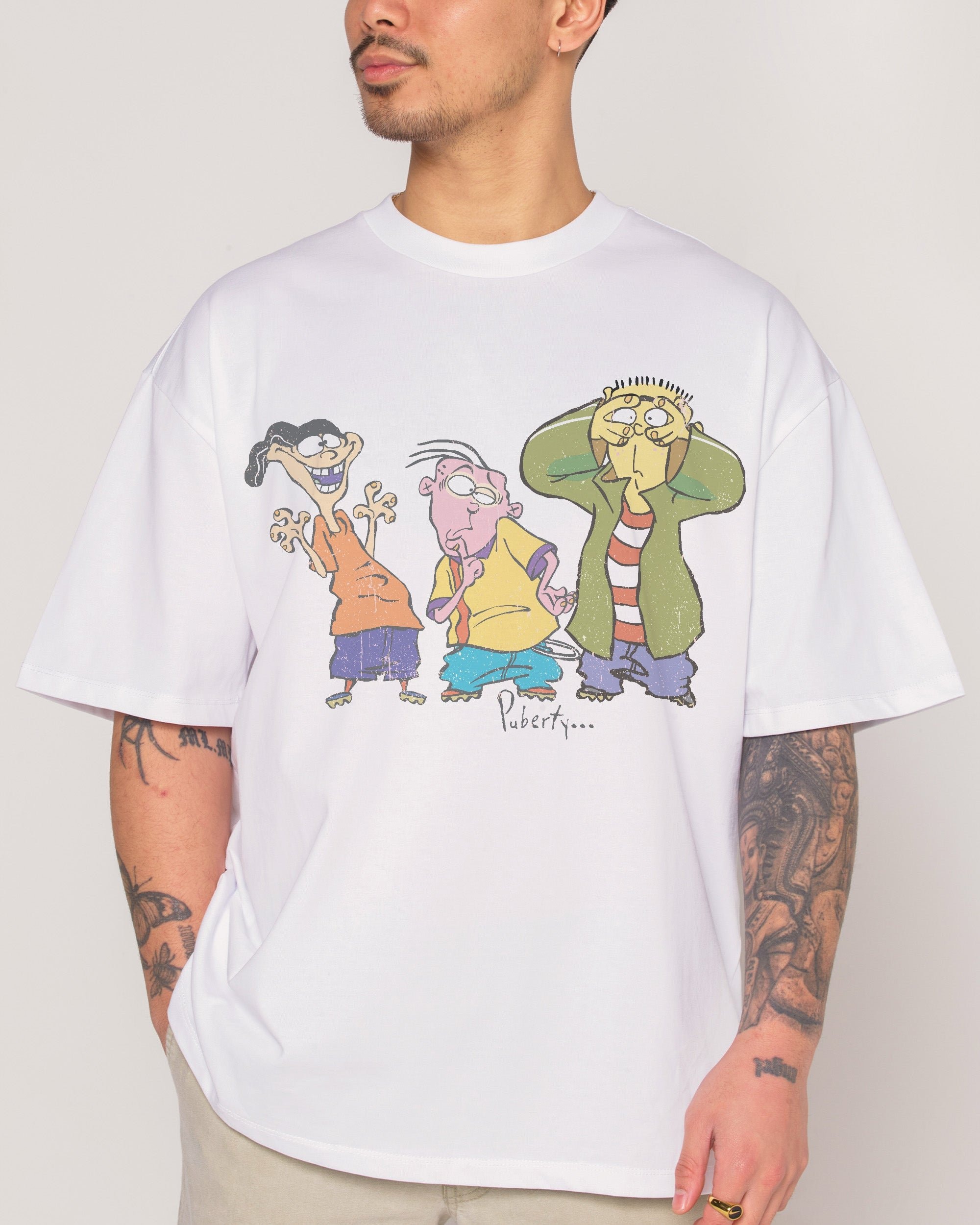 Puberty is Unforgiving Oversized Ed Edd n Eddy Graphic T-Shirt Unisex