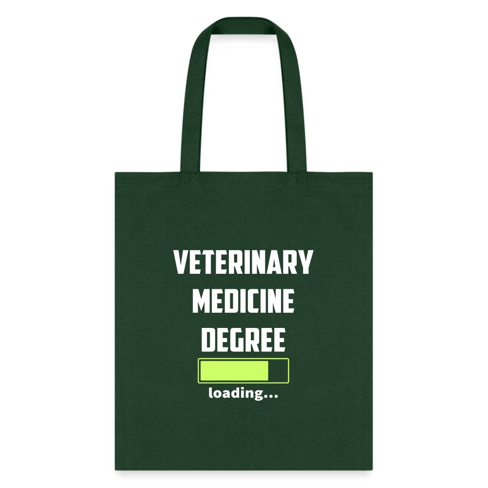 Veterinary Medicine Degree Loading Cotton Tote Bag