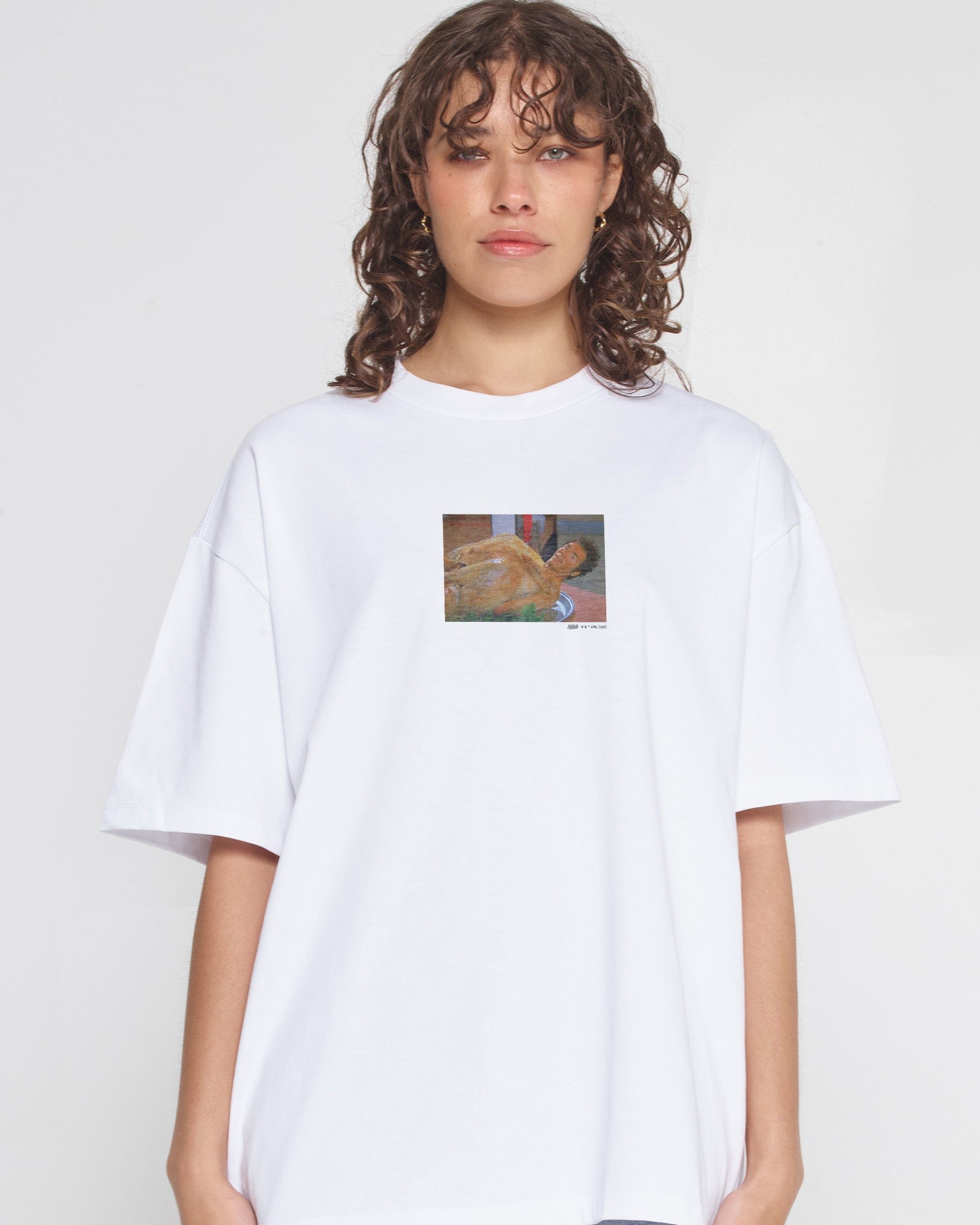 I'm Done Oversized Graphic Tee Seinfeld Collab Unisex 100% Combed Cotton Heavyweight 275gsm