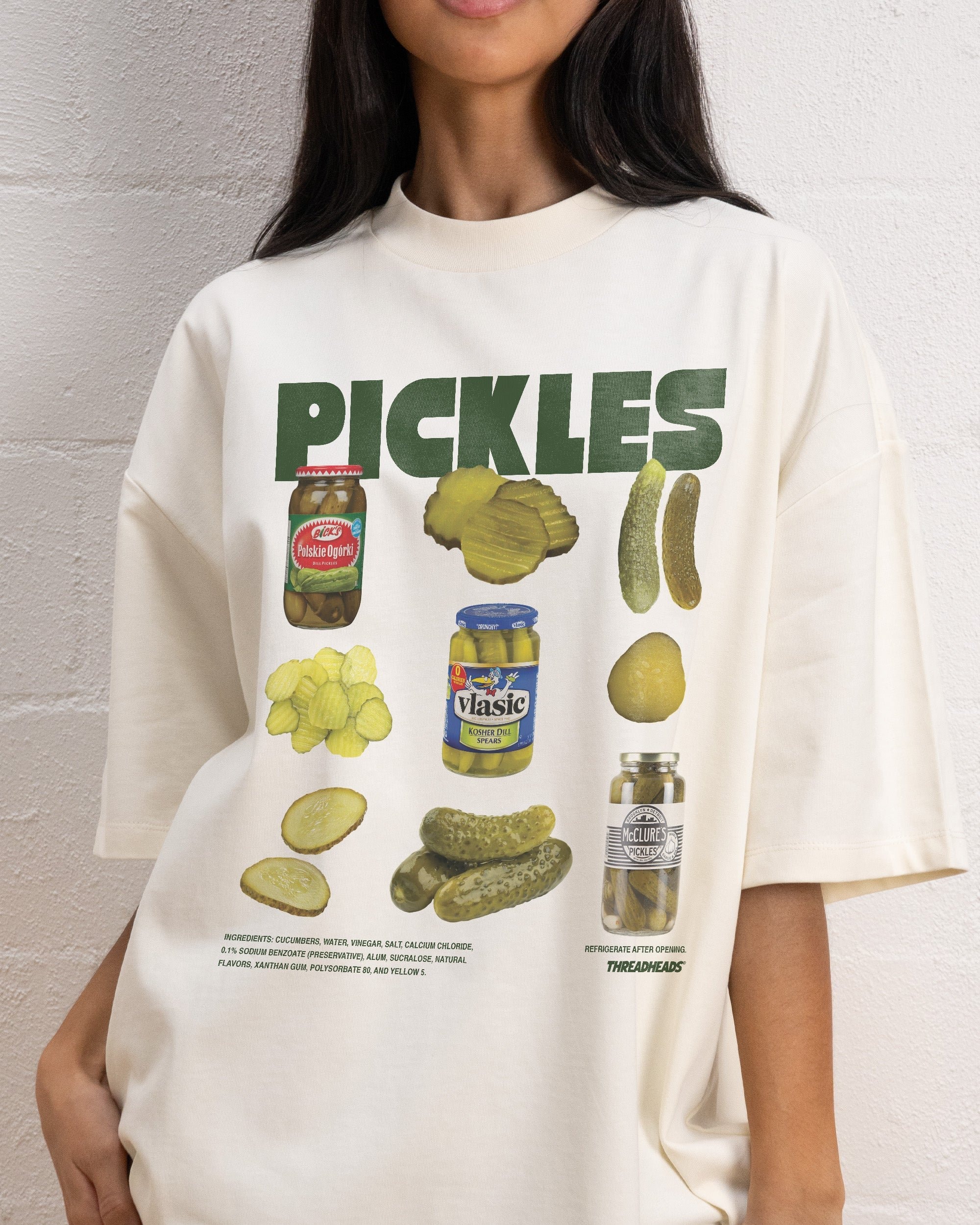 Pickles Oversized Graphic Tee - Threadheads Unisex 90s Boxy Fit 100% Combed Cotton
