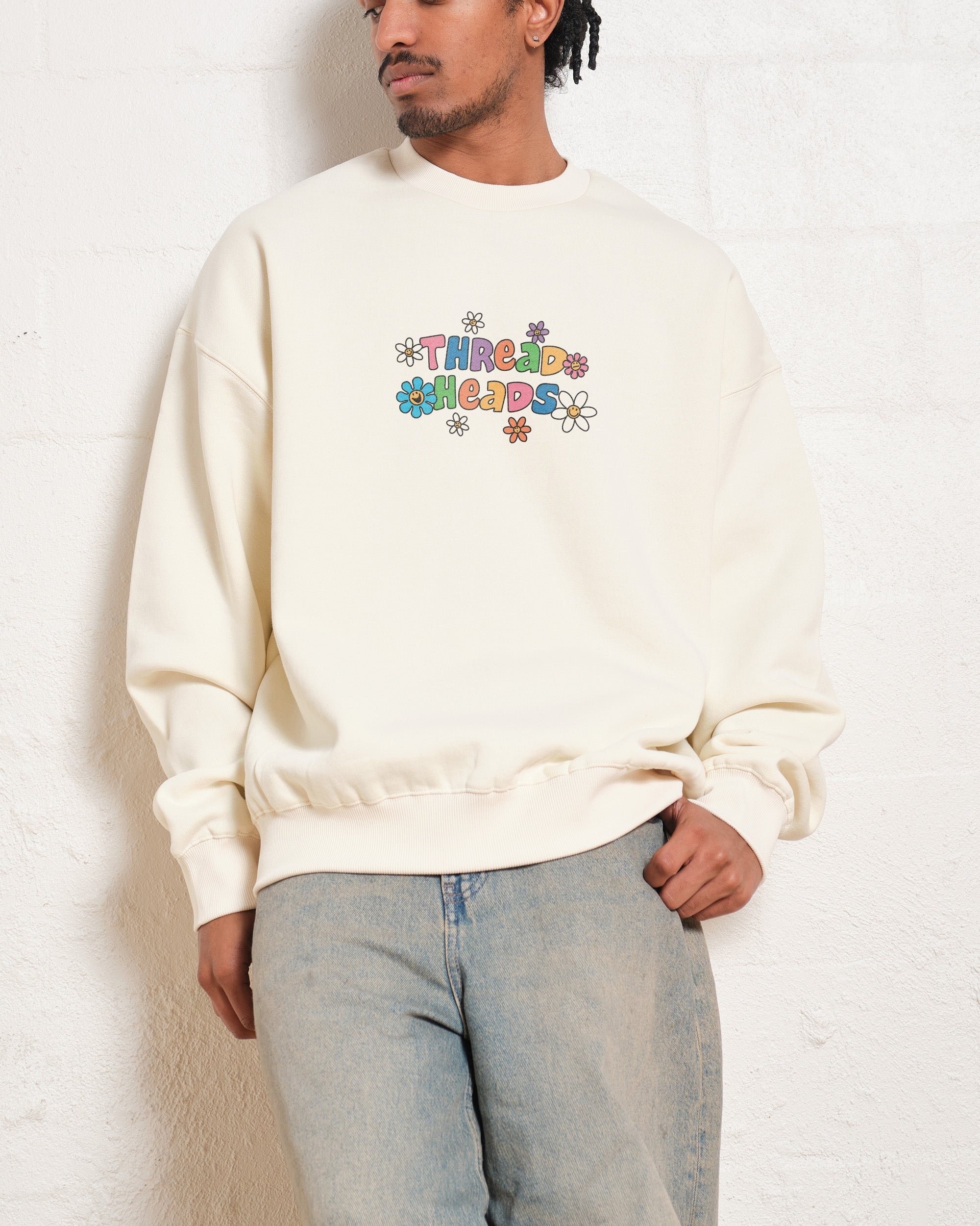 Too Blessed to be Stressed Unisex Sweatshirt - Threadheads Graphic Print, 340gsm Cotton-Poly Blend