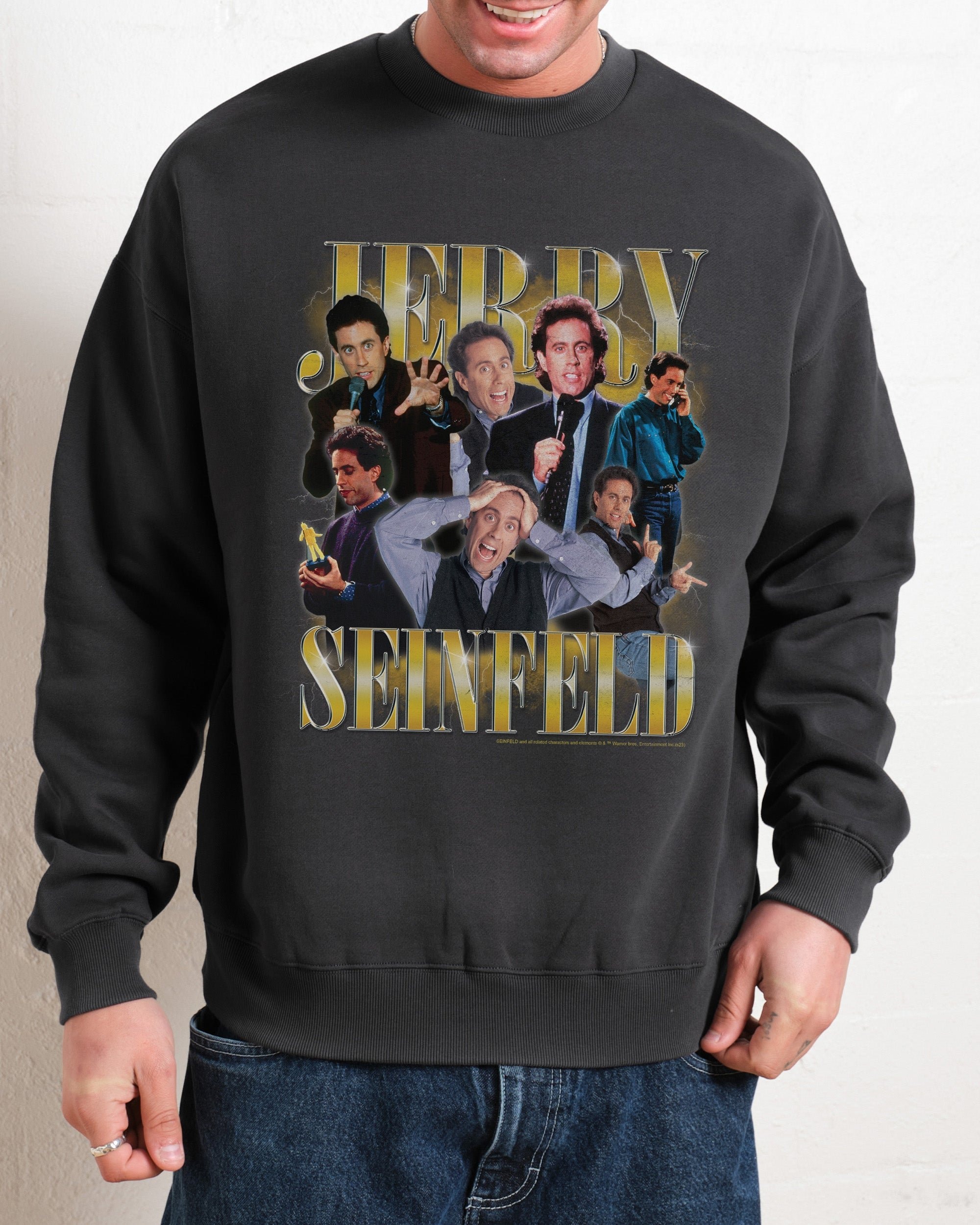 Vintage Jerry Seinfeld Unisex Sweatshirt - Premium 340gsm Cotton-Poly Blend