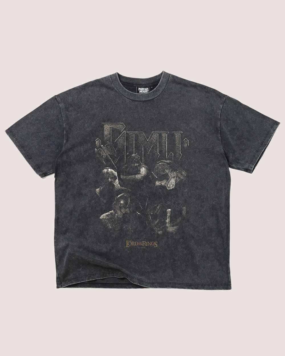 Gimli Oversized Graphic Tee - Lord of the Rings Official Collab Unisex 100% Combed Cotton