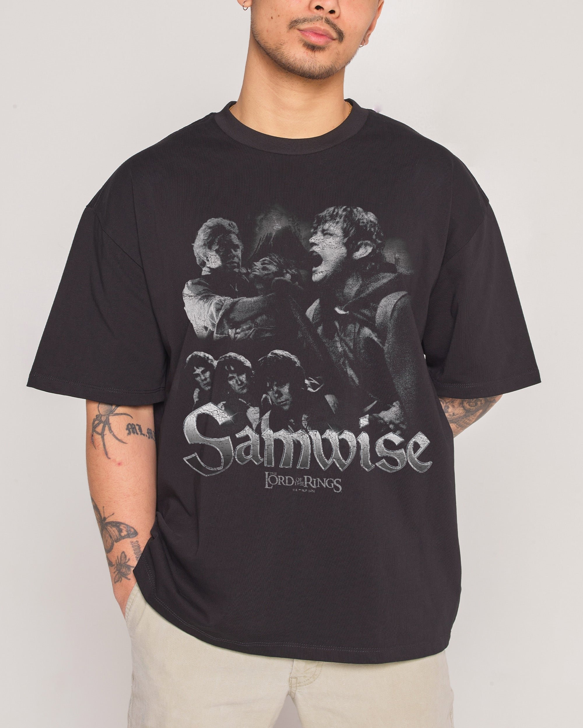 Samwise Oversized Graphic Tee - Lord of the Rings Collab, Heavyweight 100% Combed Cotton Unisex