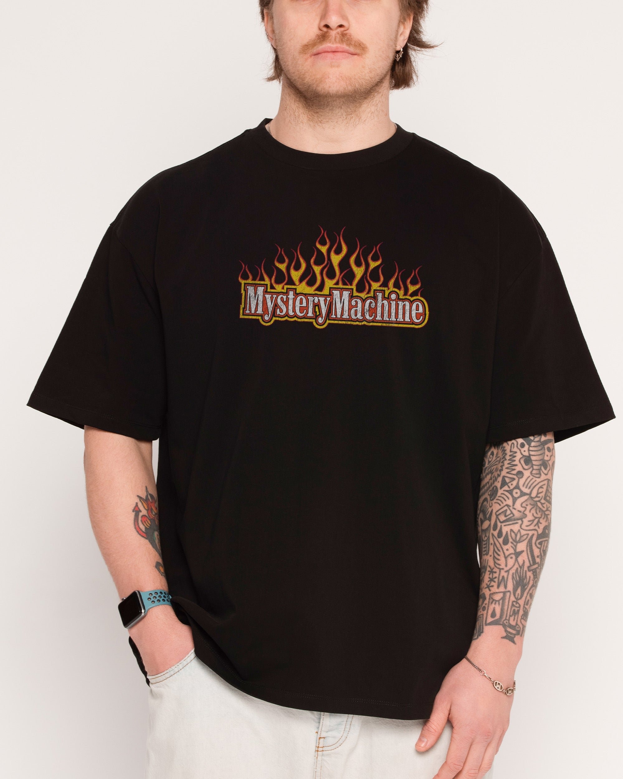 Mystery Machine Oversized Graphic Tee - Scooby-Doo Unisex 100% Combed Cotton