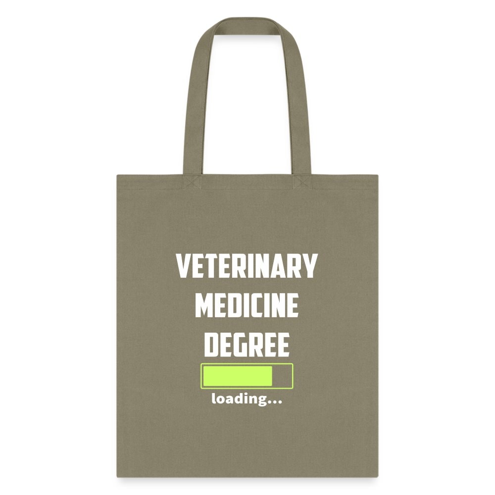 Veterinary Medicine Degree Loading Cotton Tote Bag
