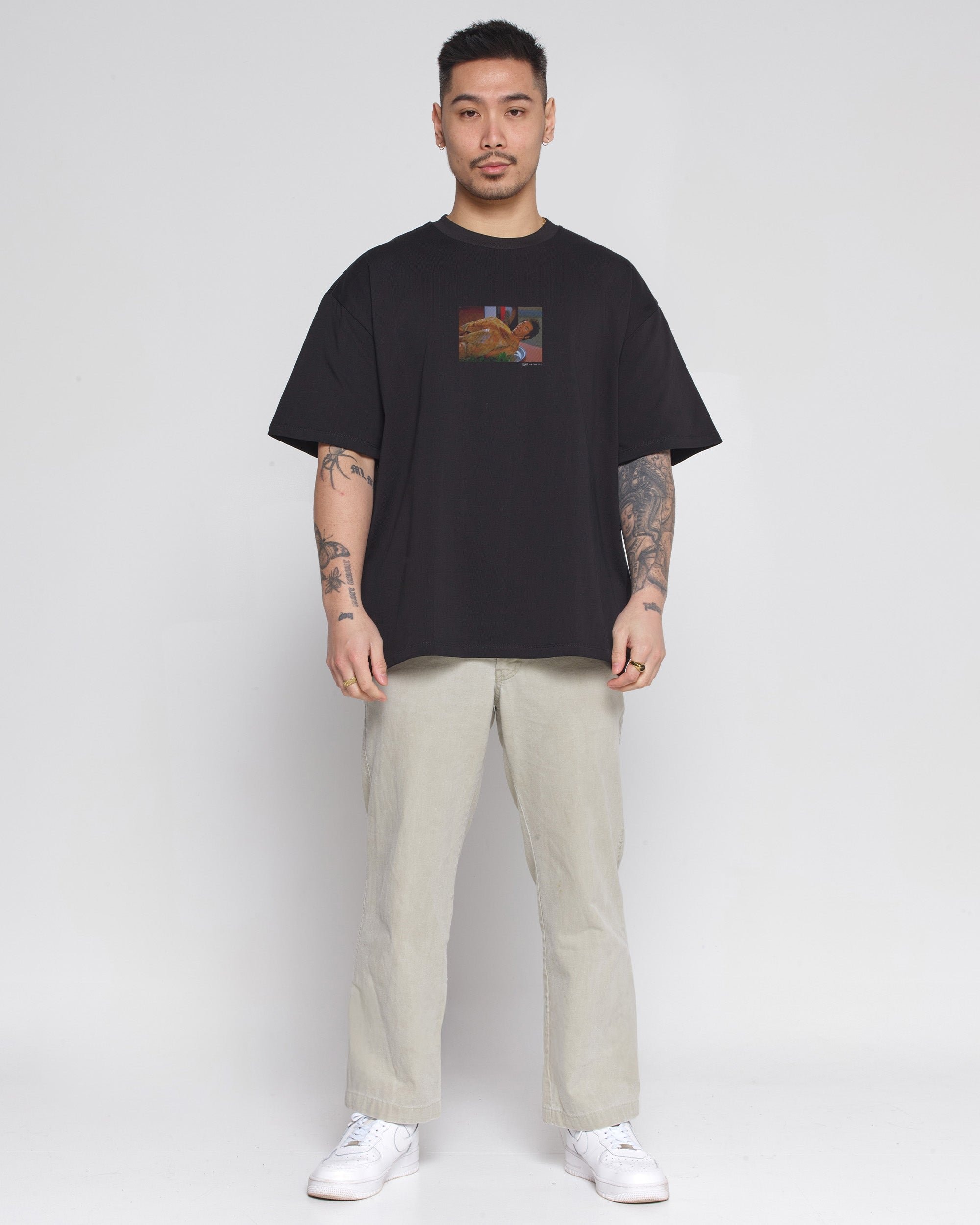 I'm Done Oversized Graphic Tee Seinfeld Collab Unisex 100% Combed Cotton Heavyweight 275gsm