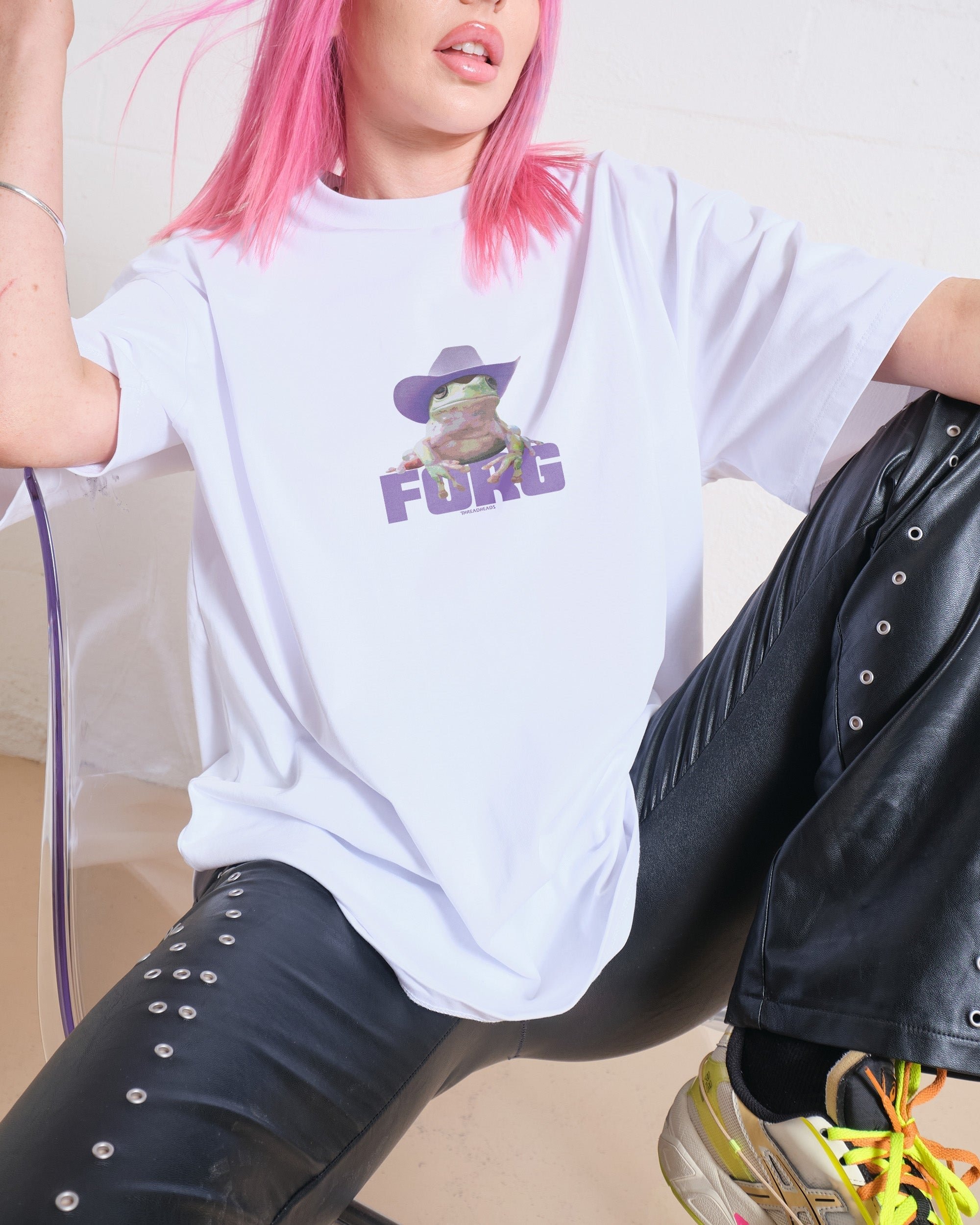 FORG Oversized Graphic Tee Unisex 90s Boxy Fit 100% Combed Cotton Heavyweight 275gsm