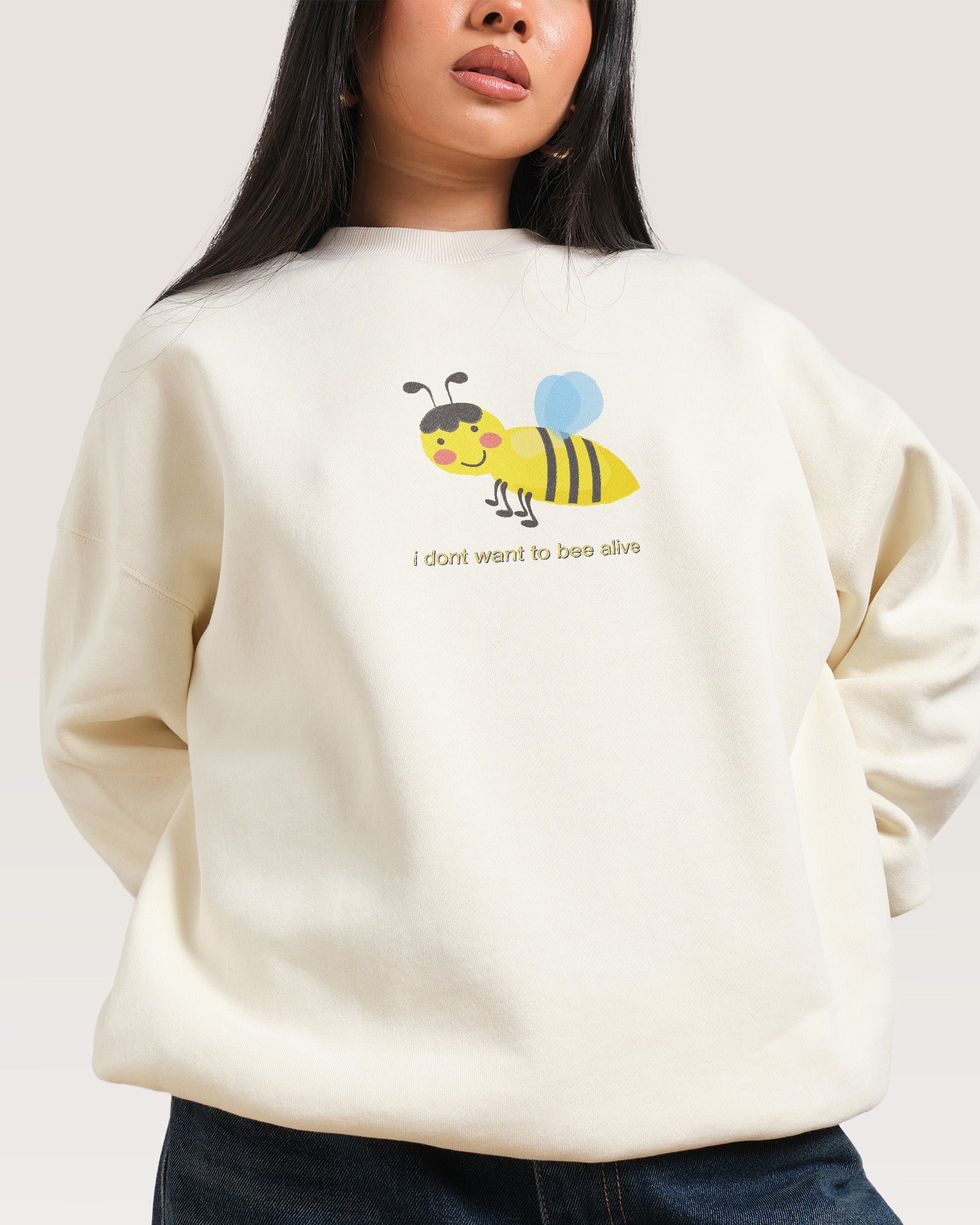 I Don't Want Unisex Graphic Sweatshirt - Dogecore Collab, 340gsm Cotton-Poly Blend
