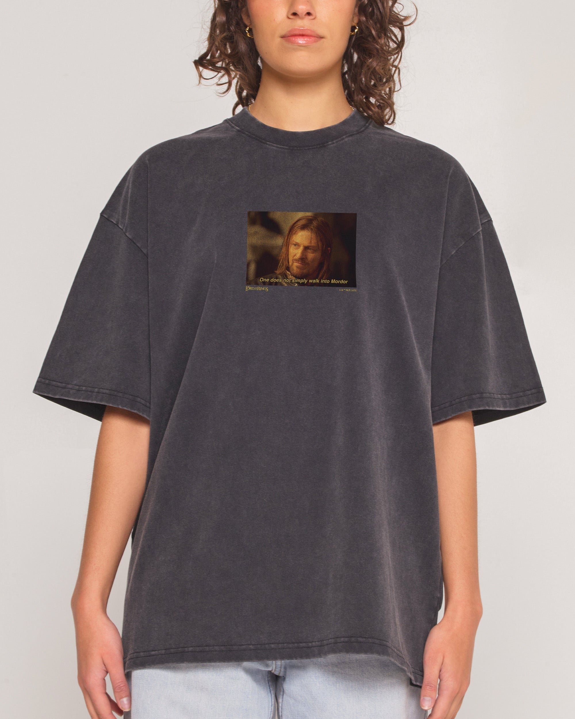 Boromeme Oversized Lord of the Rings Graphic Tee - Unisex 90s Boxy Fit 100% Combed Cotton